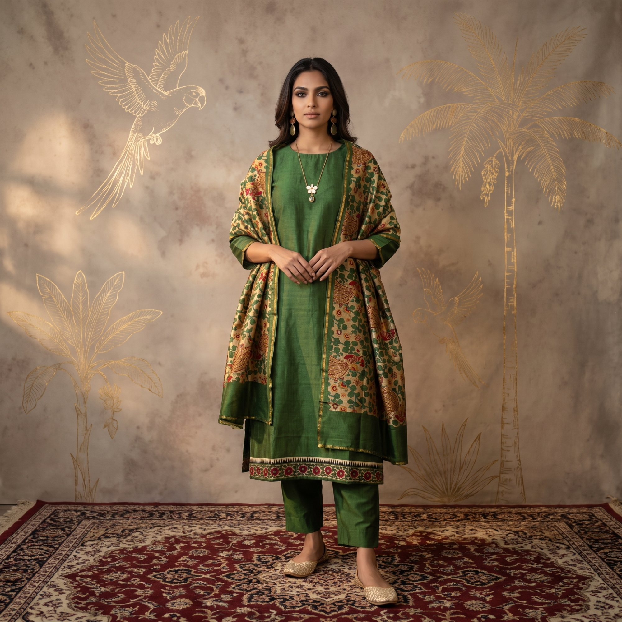 MAHESHWARI SILK ( UNSTITCHED SUIT)