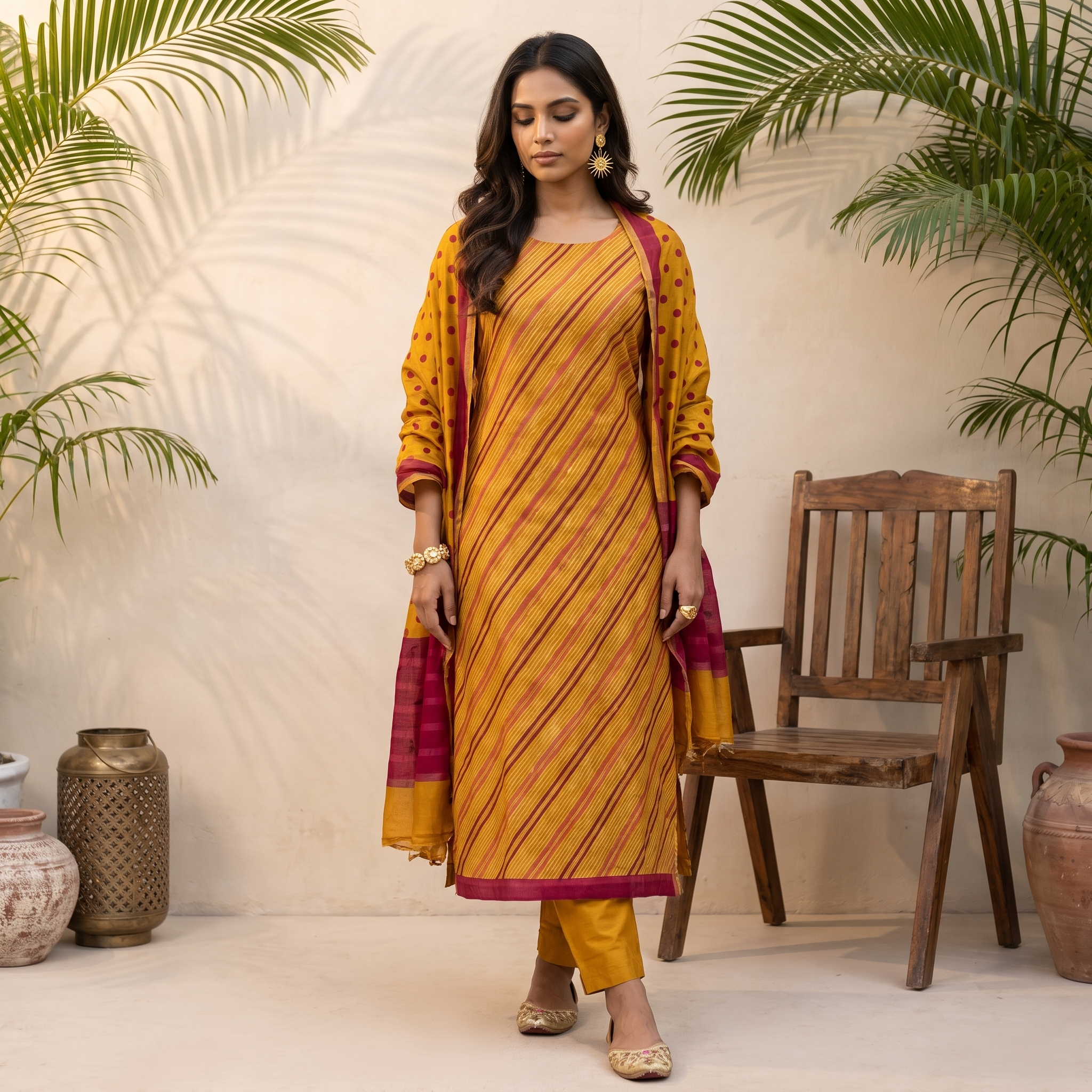 MAHESHWARI SILK ( UNSTITCHED SUIT)