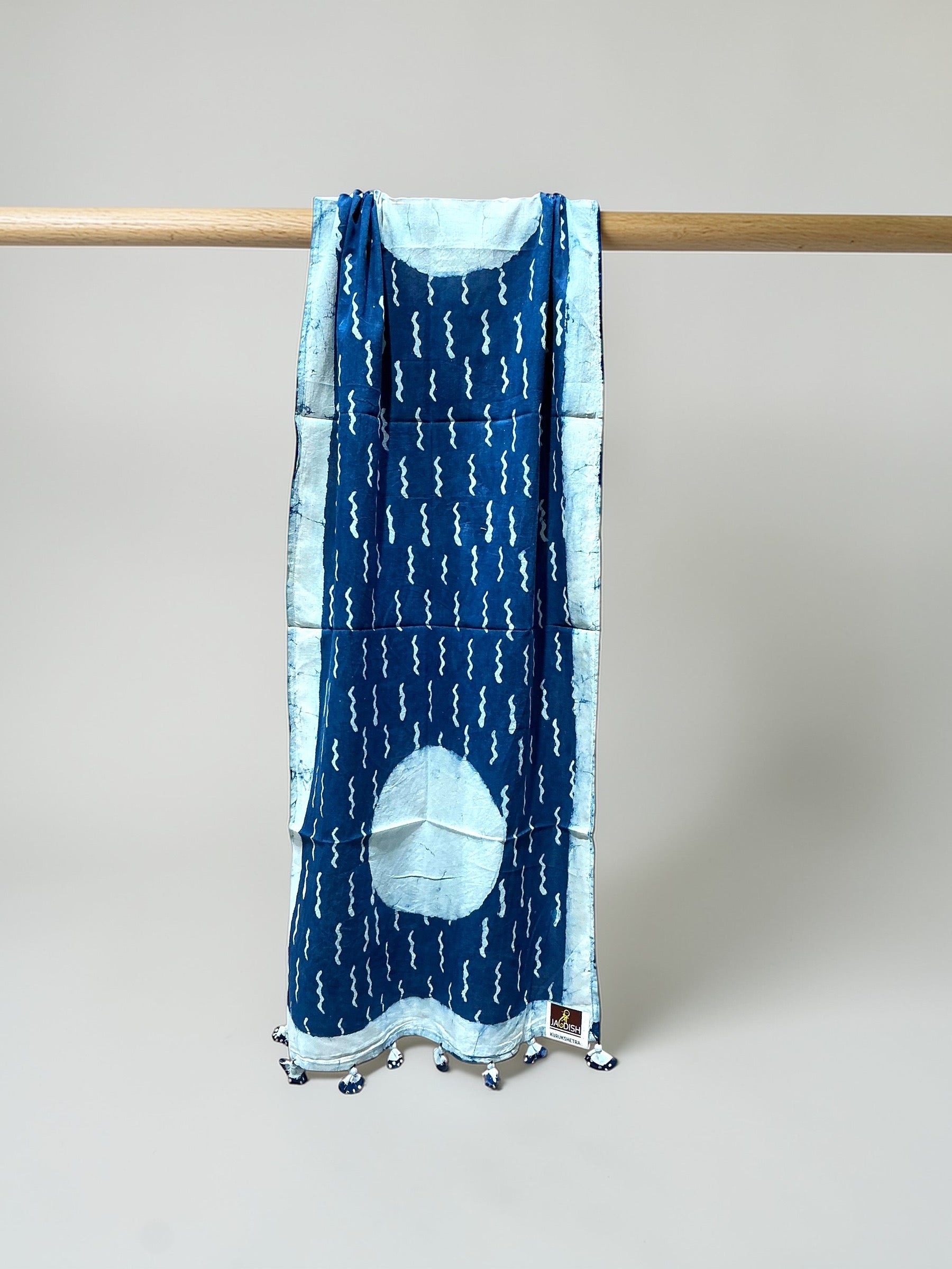 PREMIUM ORGANIC COTTON STOLE (INDIGO)
