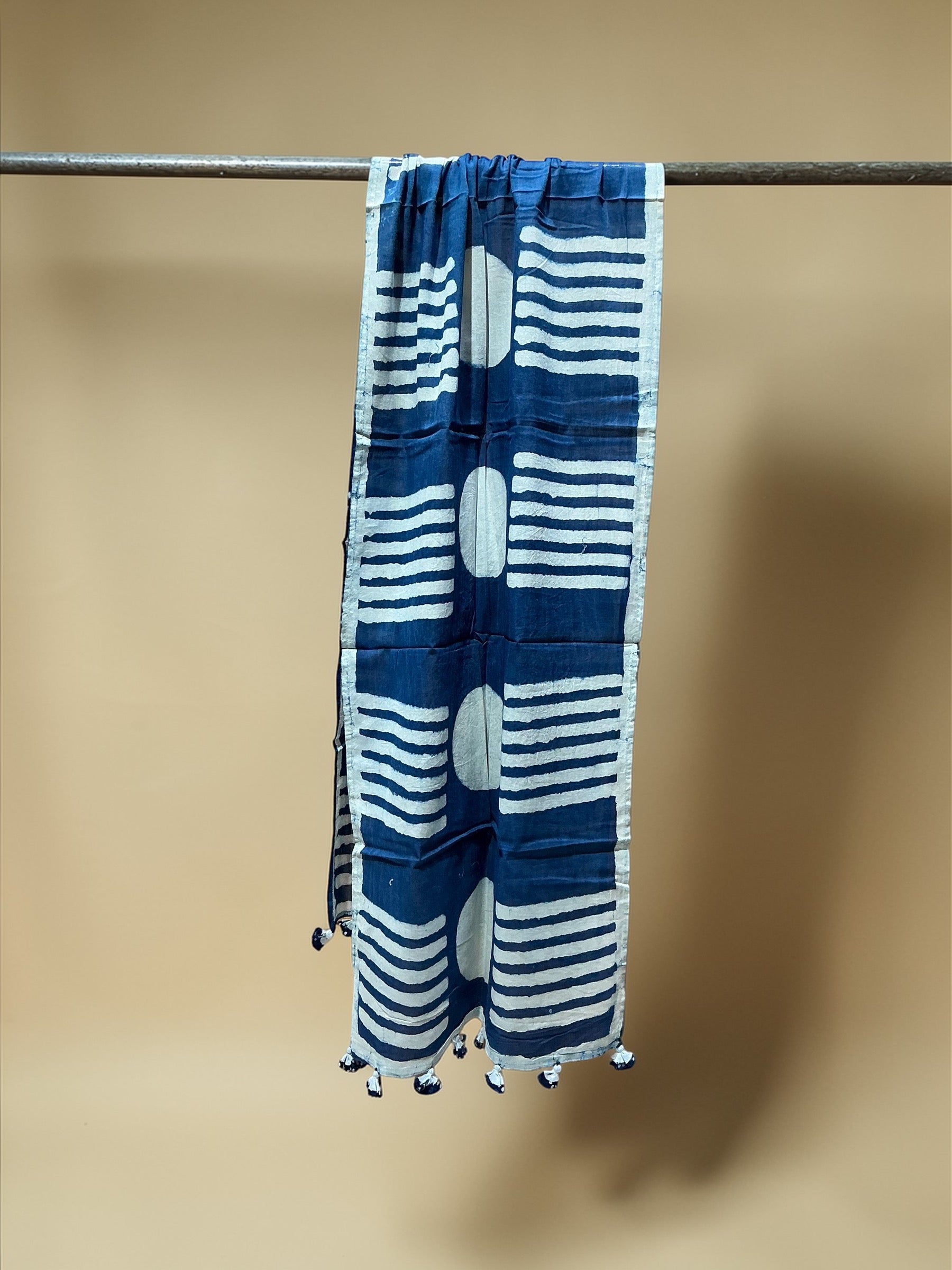 PREMIUM ORGANIC COTTON STOLE (INDIGO)