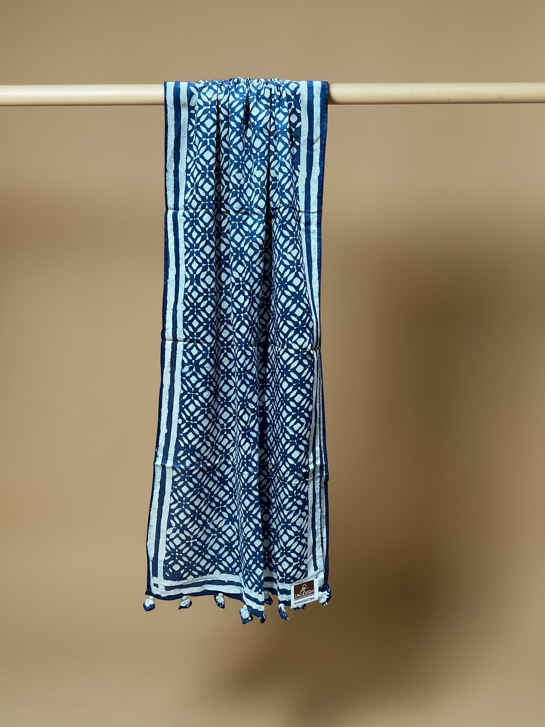 PREMIUM ORGANIC COTTON STOLE (INDIGO)