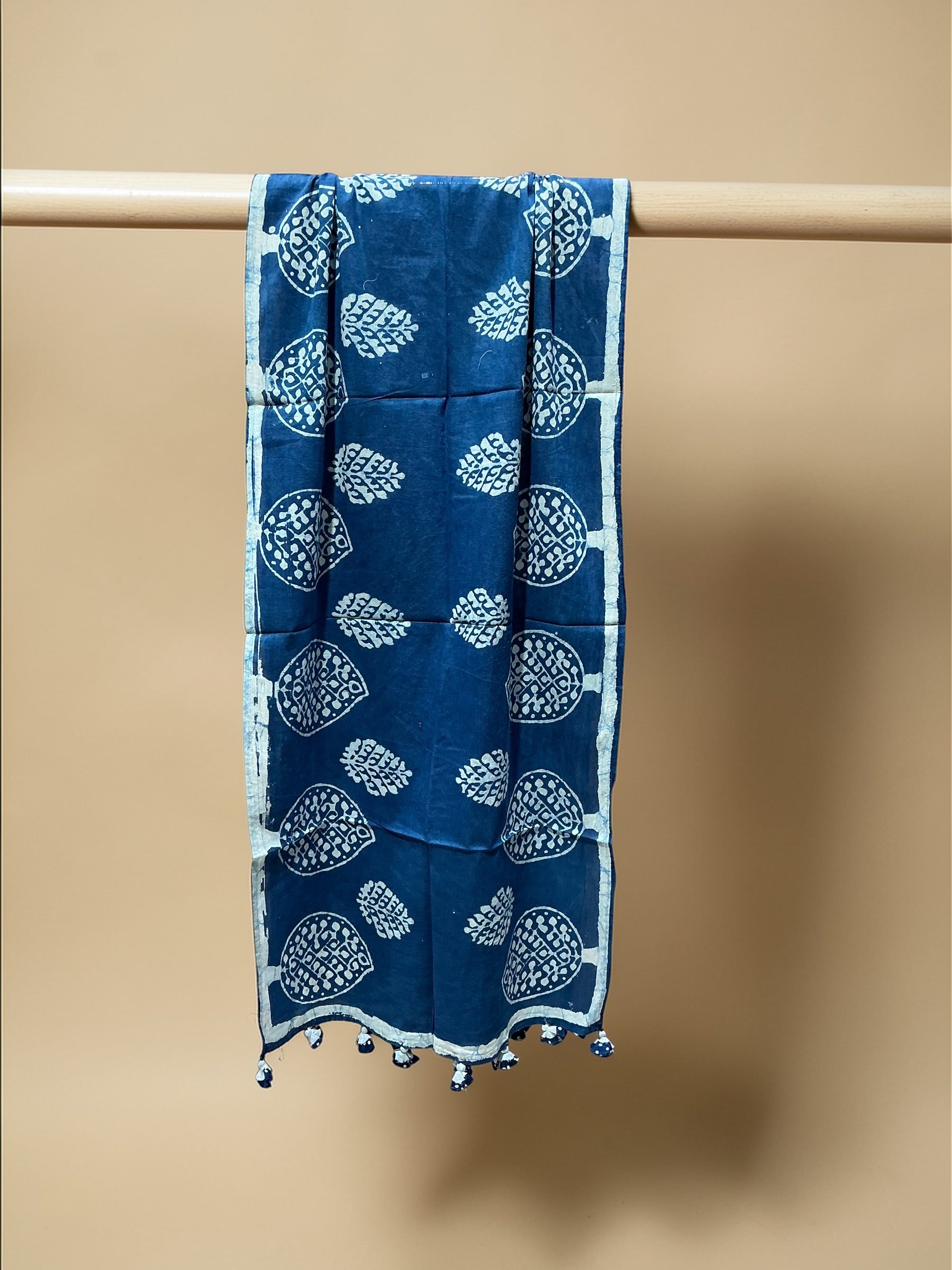 PREMIUM ORGANIC COTTON STOLE (INDIGO)