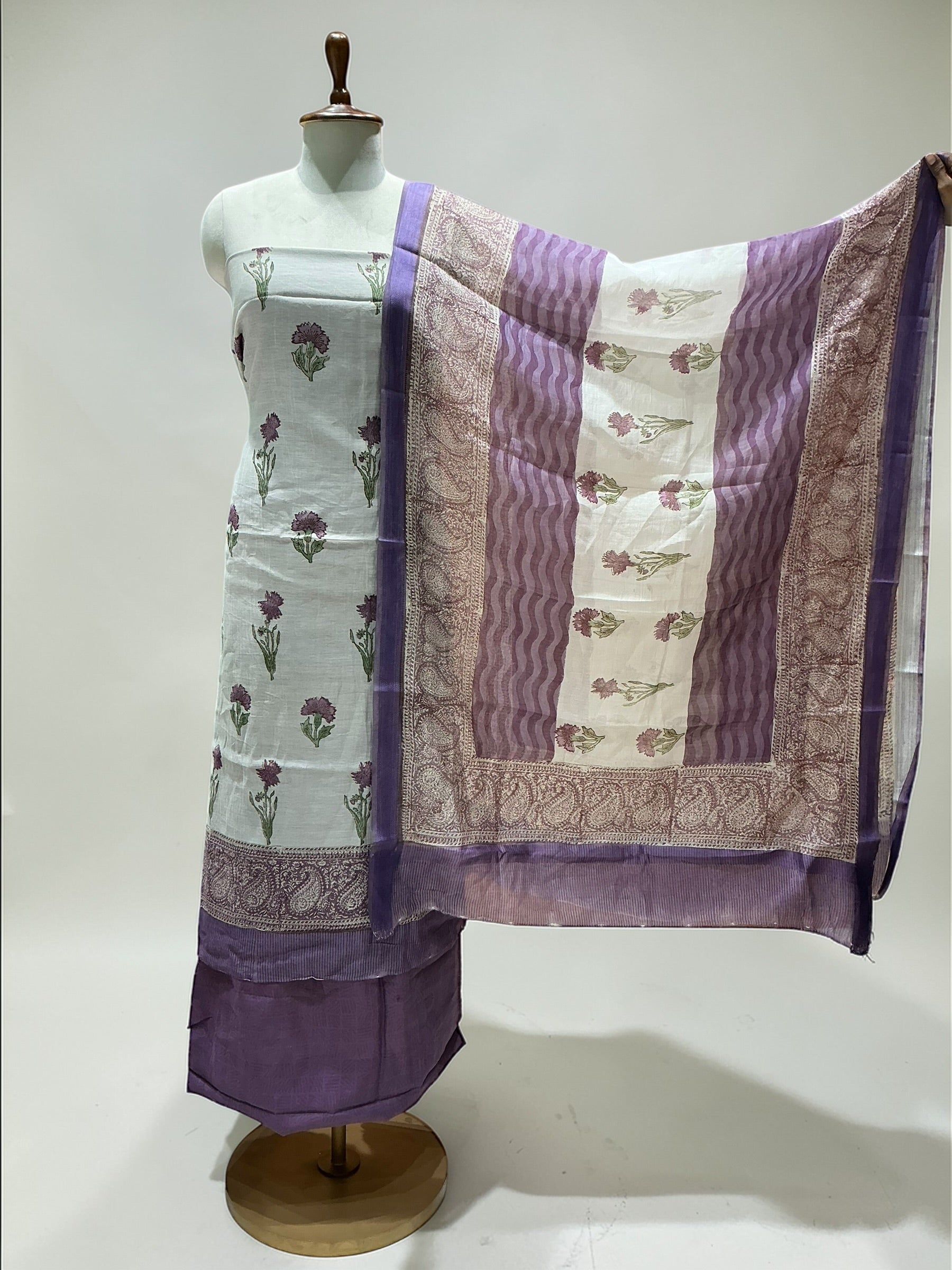 Mul Chanderi Suit in Beautiful Prints