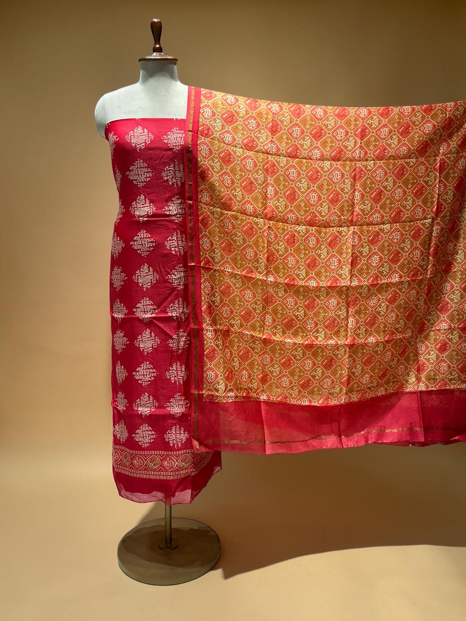 MAHESHWARI SILK SUIT IN BEAUTIFUL PRINTS
