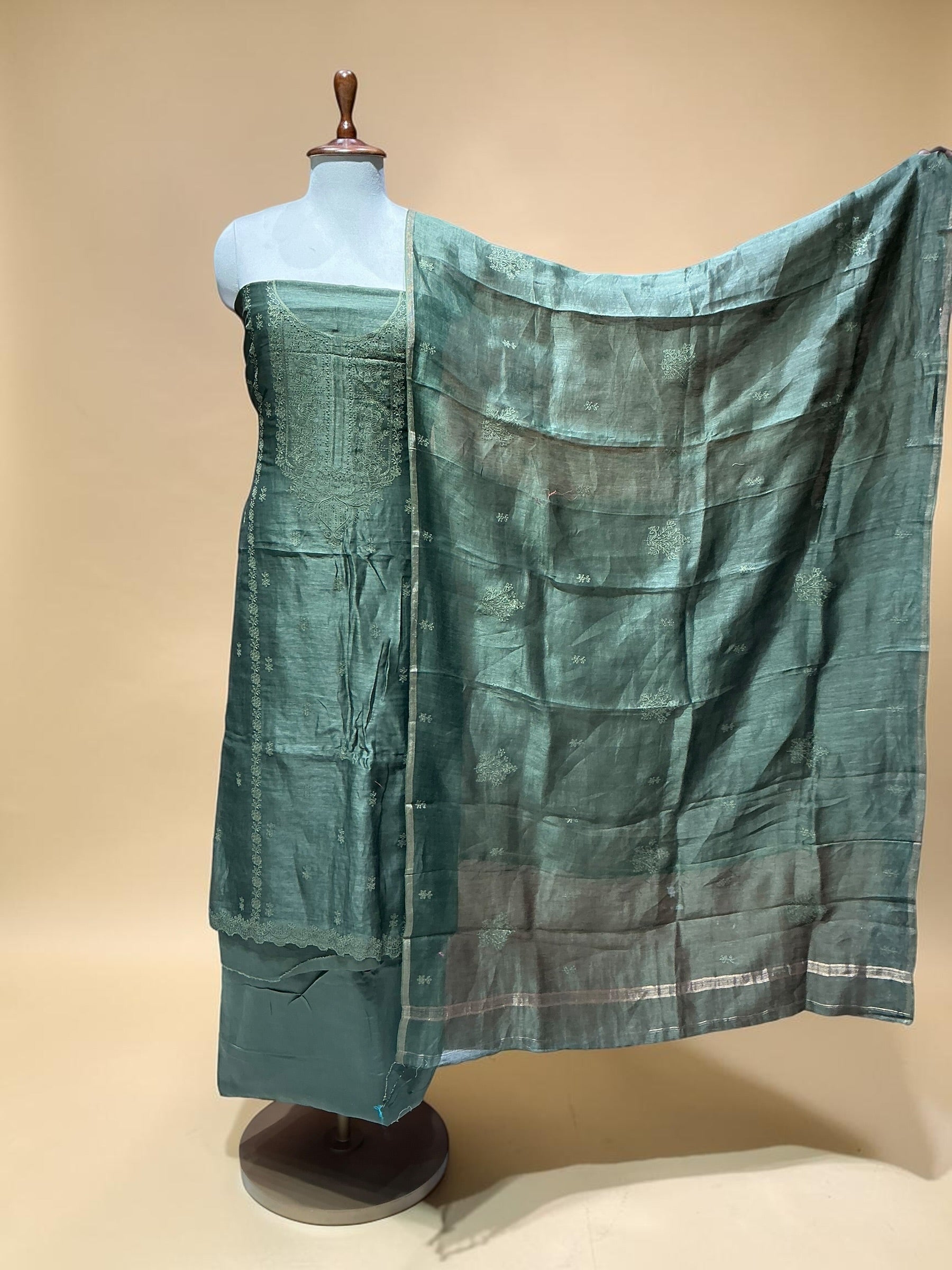 LINEN SILK UNSTITCHED SUIT