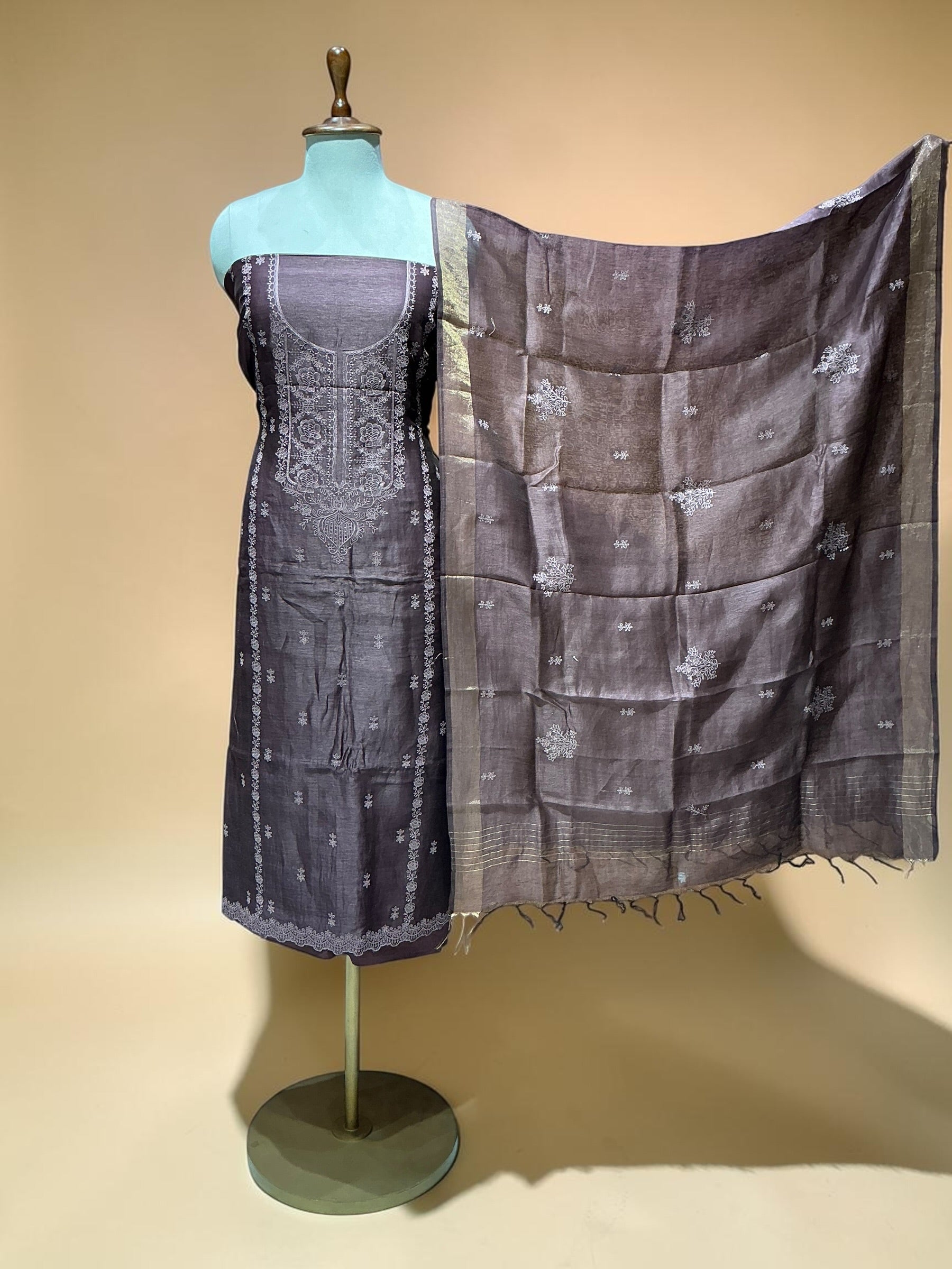 LINEN SILK UNSTITCHED SUIT