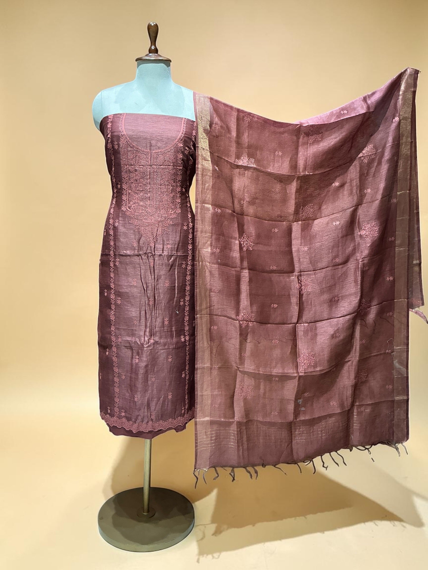 LINEN SILK UNSTITCHED SUIT