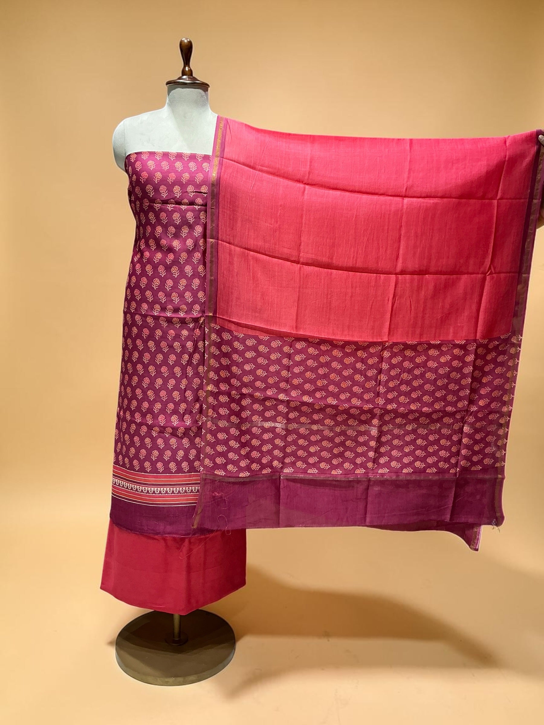 MAHESHWARI SILK SUIT IN BEAUTIFUL PRINTS