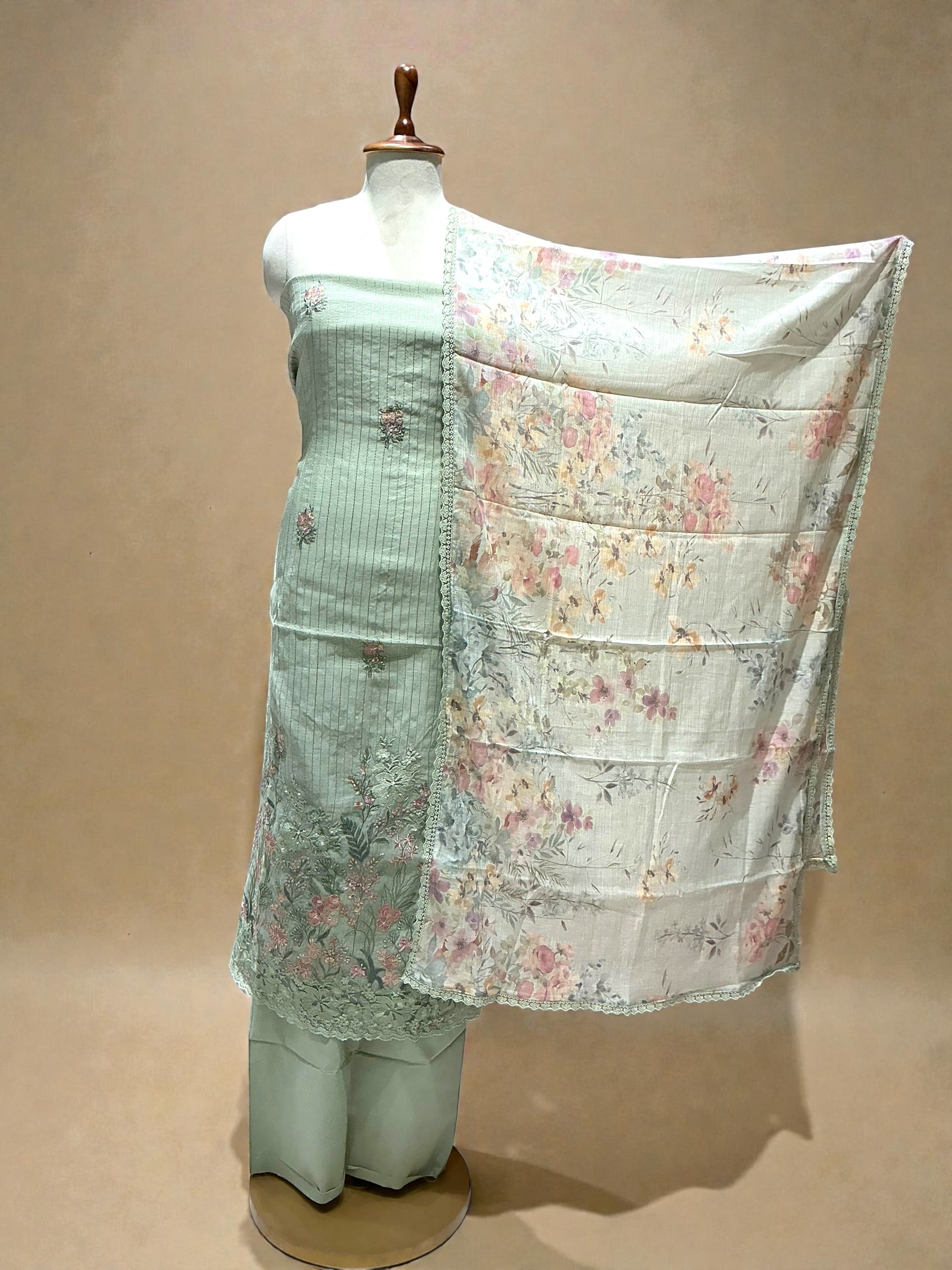 MAHEEN MUL EMBROIDERED SUIT