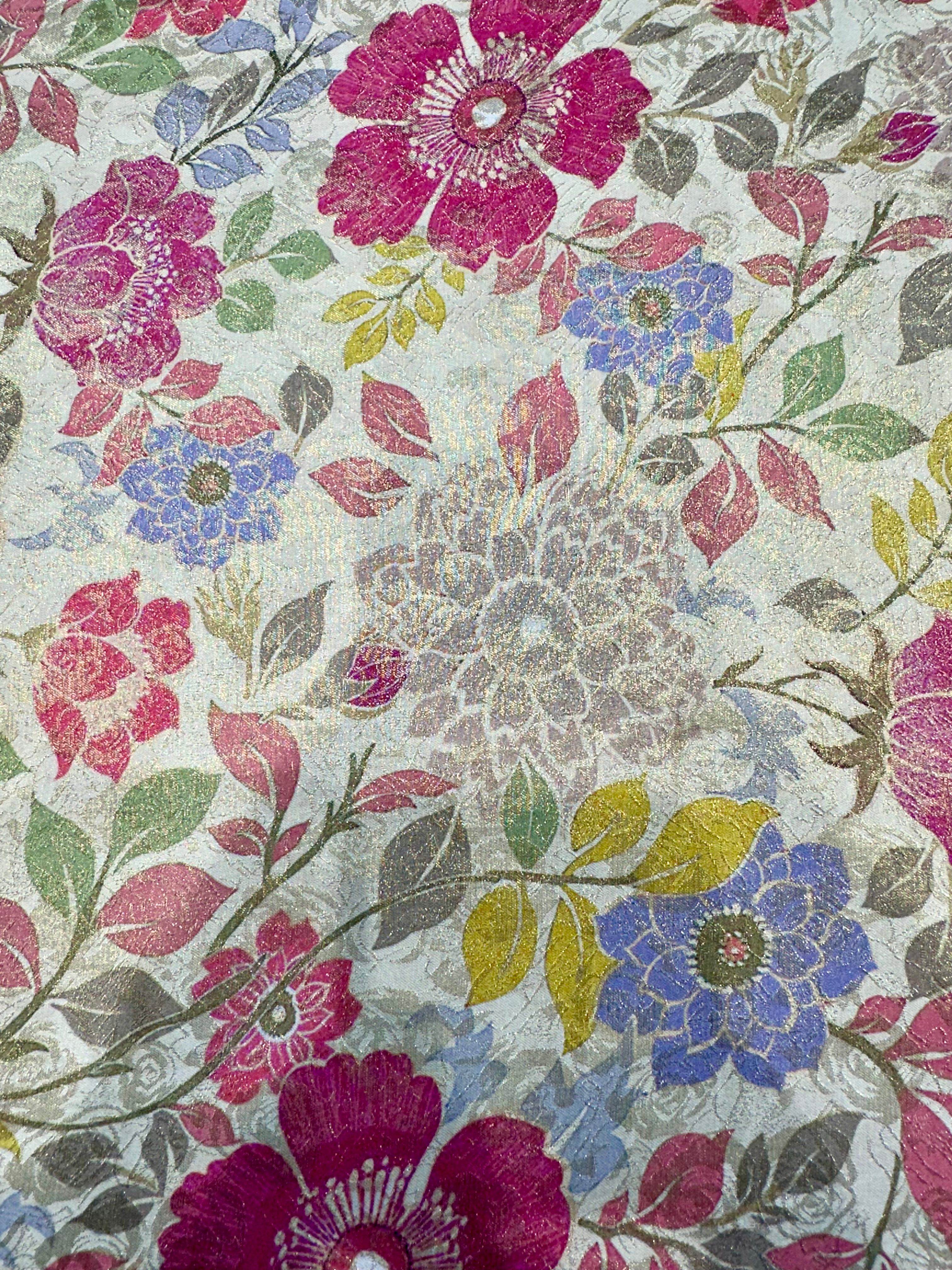 Tanchui Silk Fabric – Beige with Golden Shine