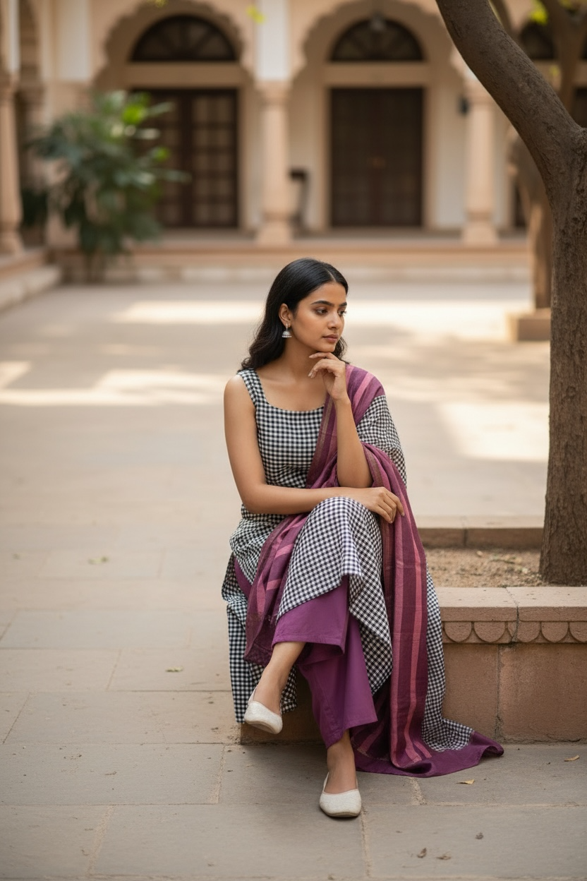 MAHESHWARI SILK SUIT