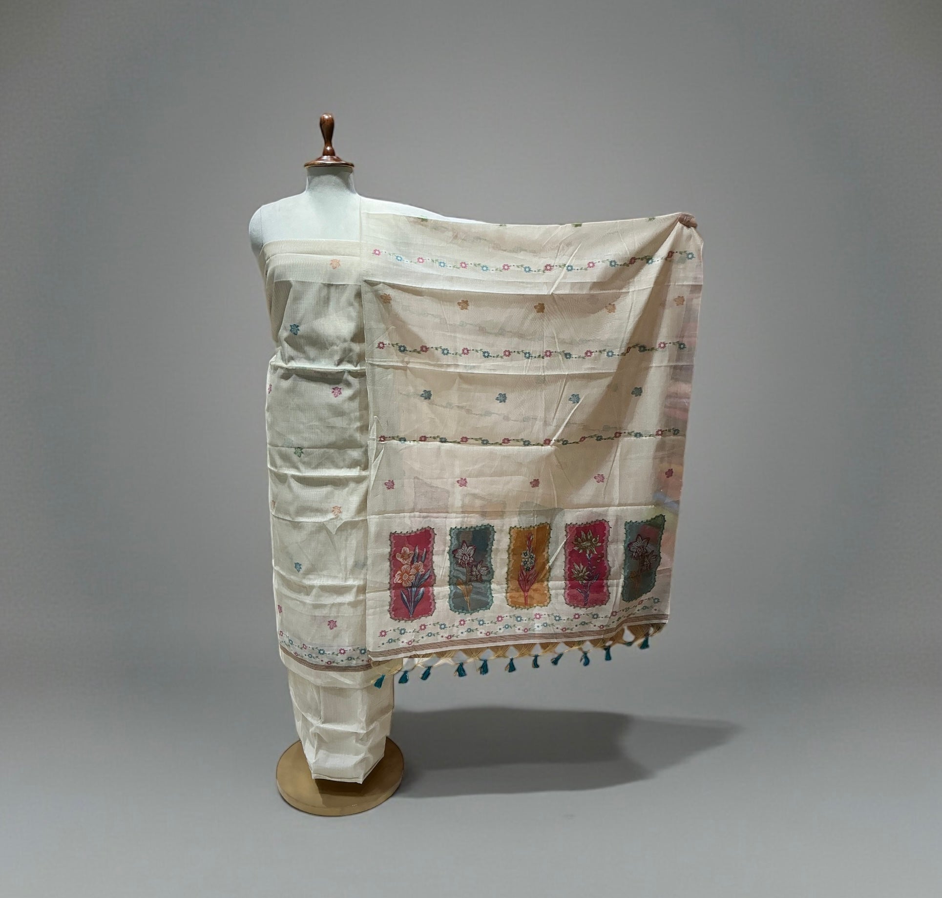 JAMDANI SUIT WITH JAMDANI DUPATTA