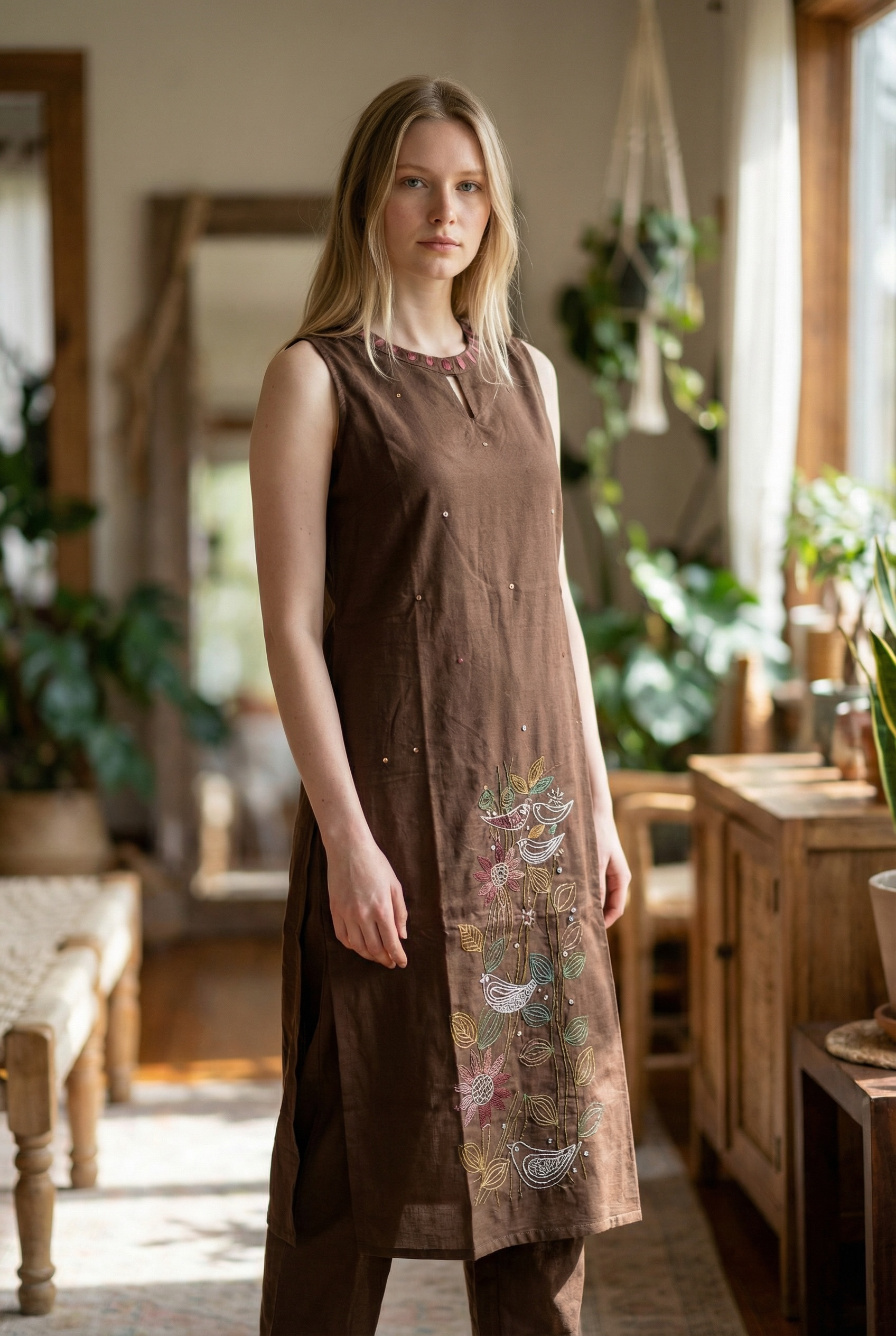 PURE COTTON KURTI SET