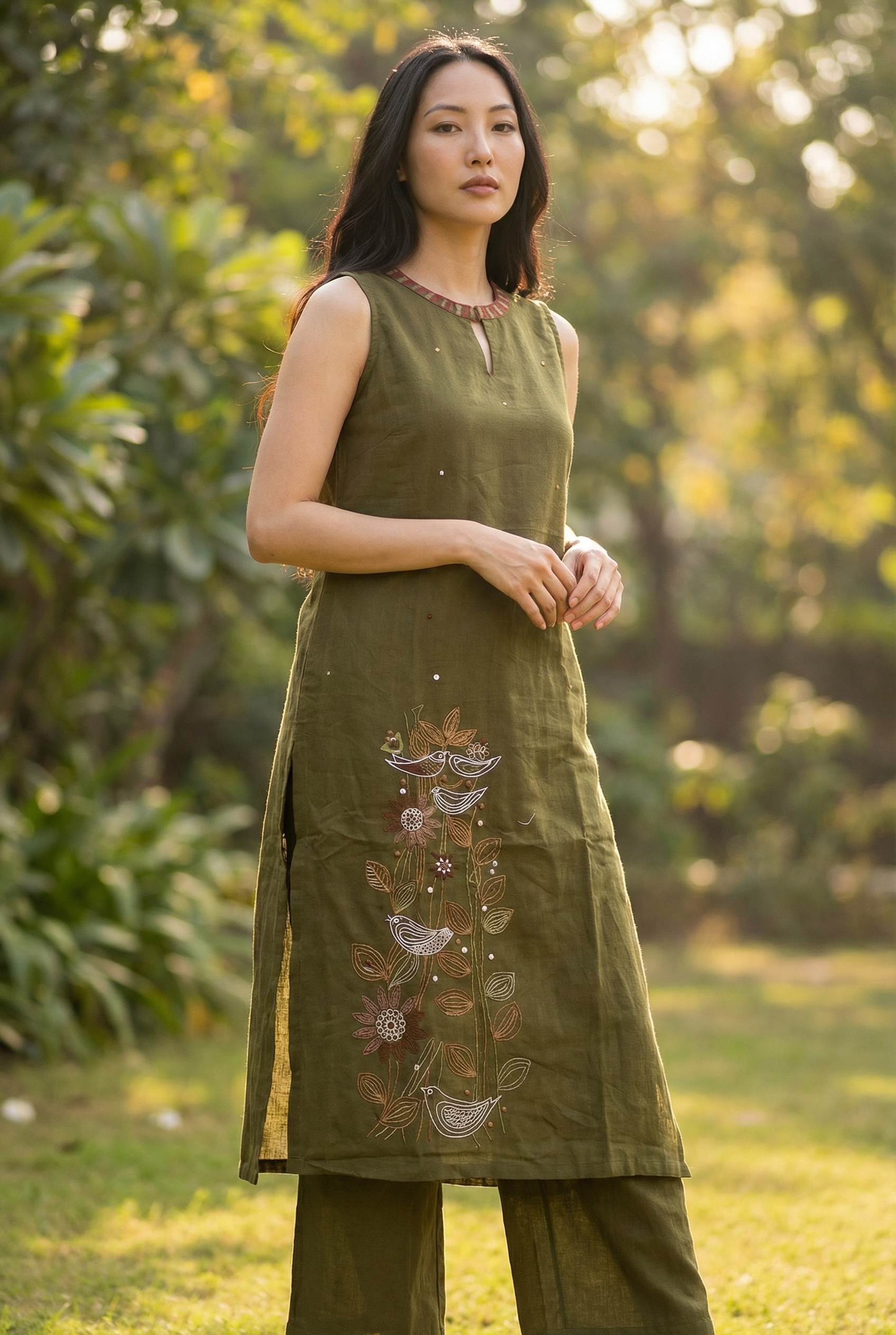 PURE COTTON KURTI SET