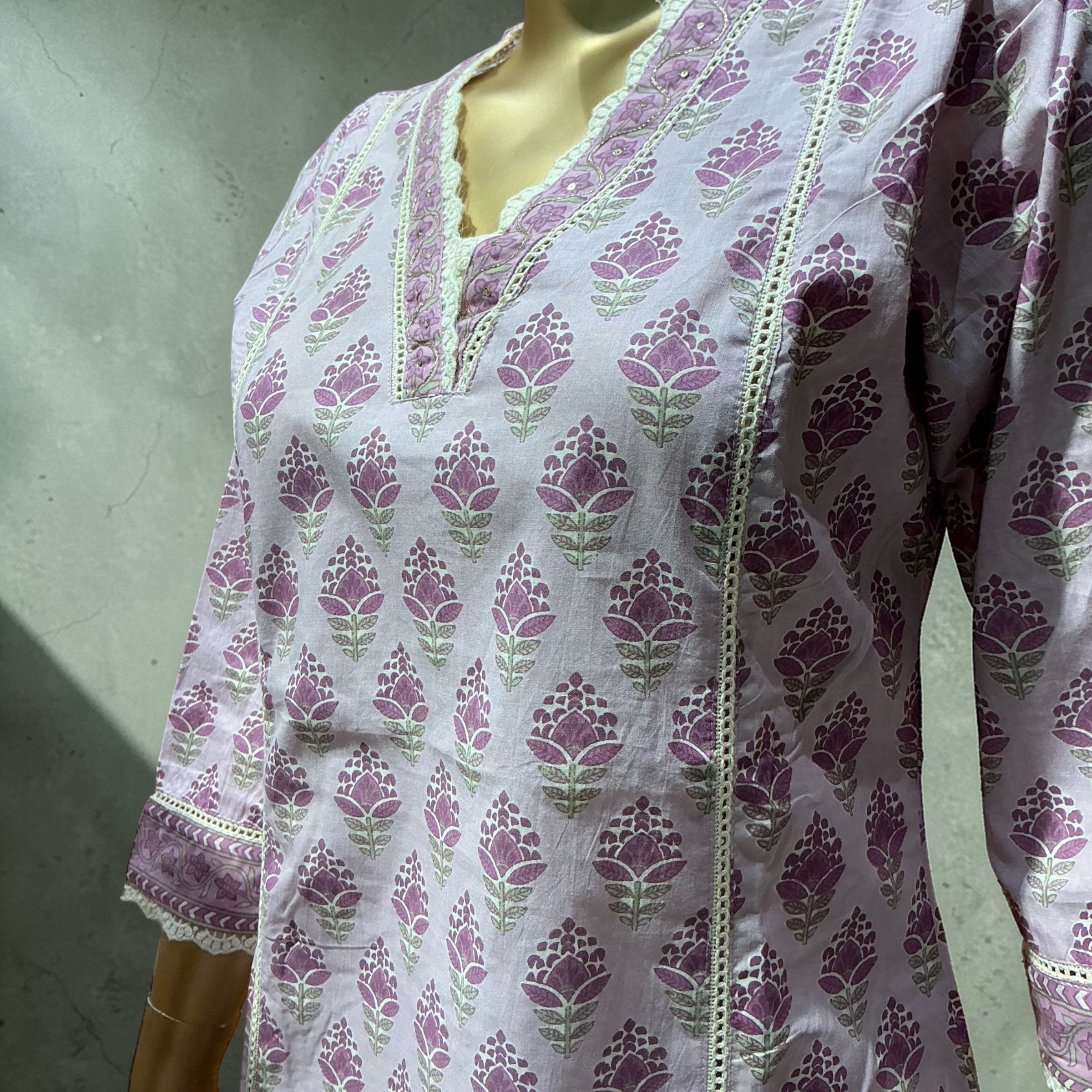 PURE COTTON KURTI SET