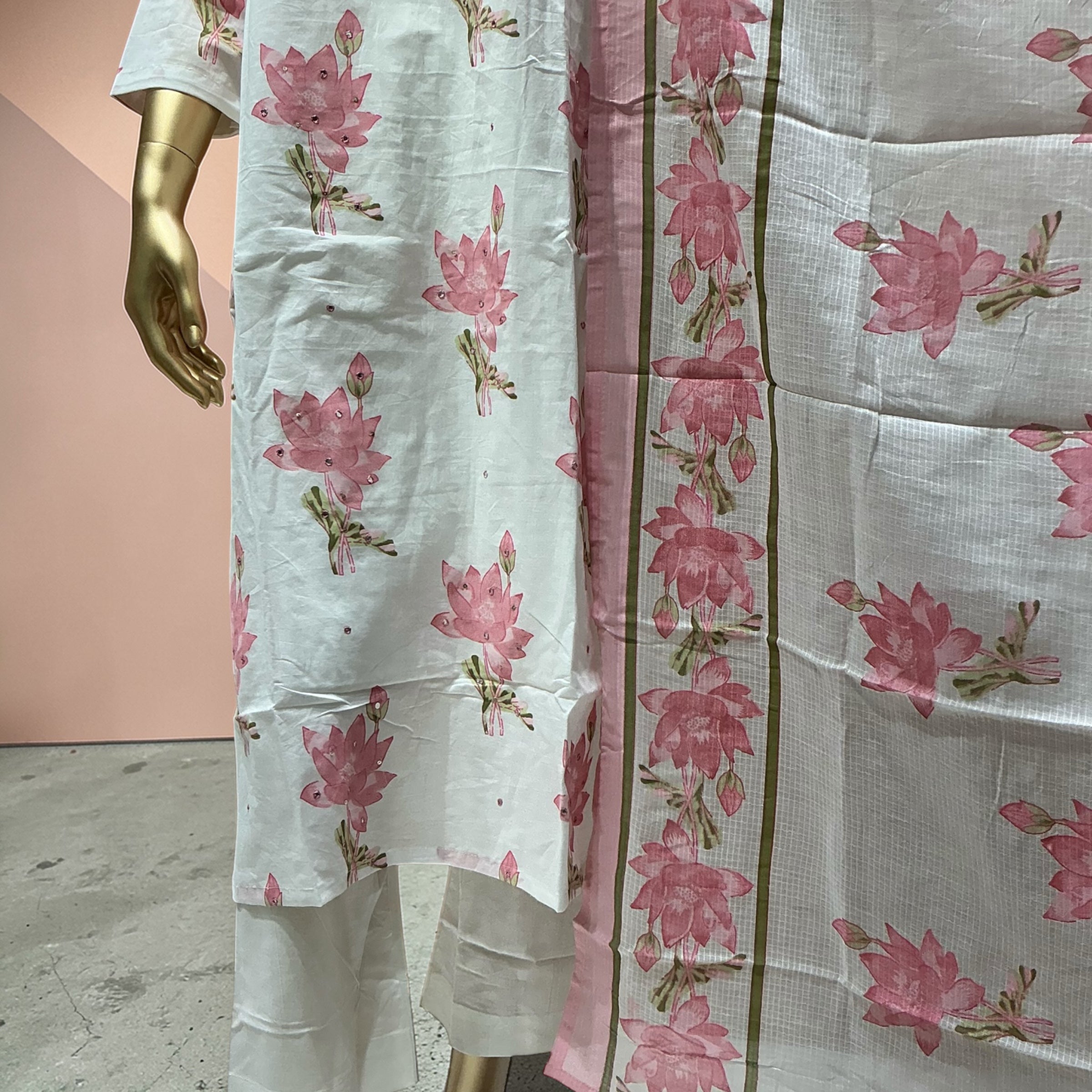 PURE COTTON KURTI SET