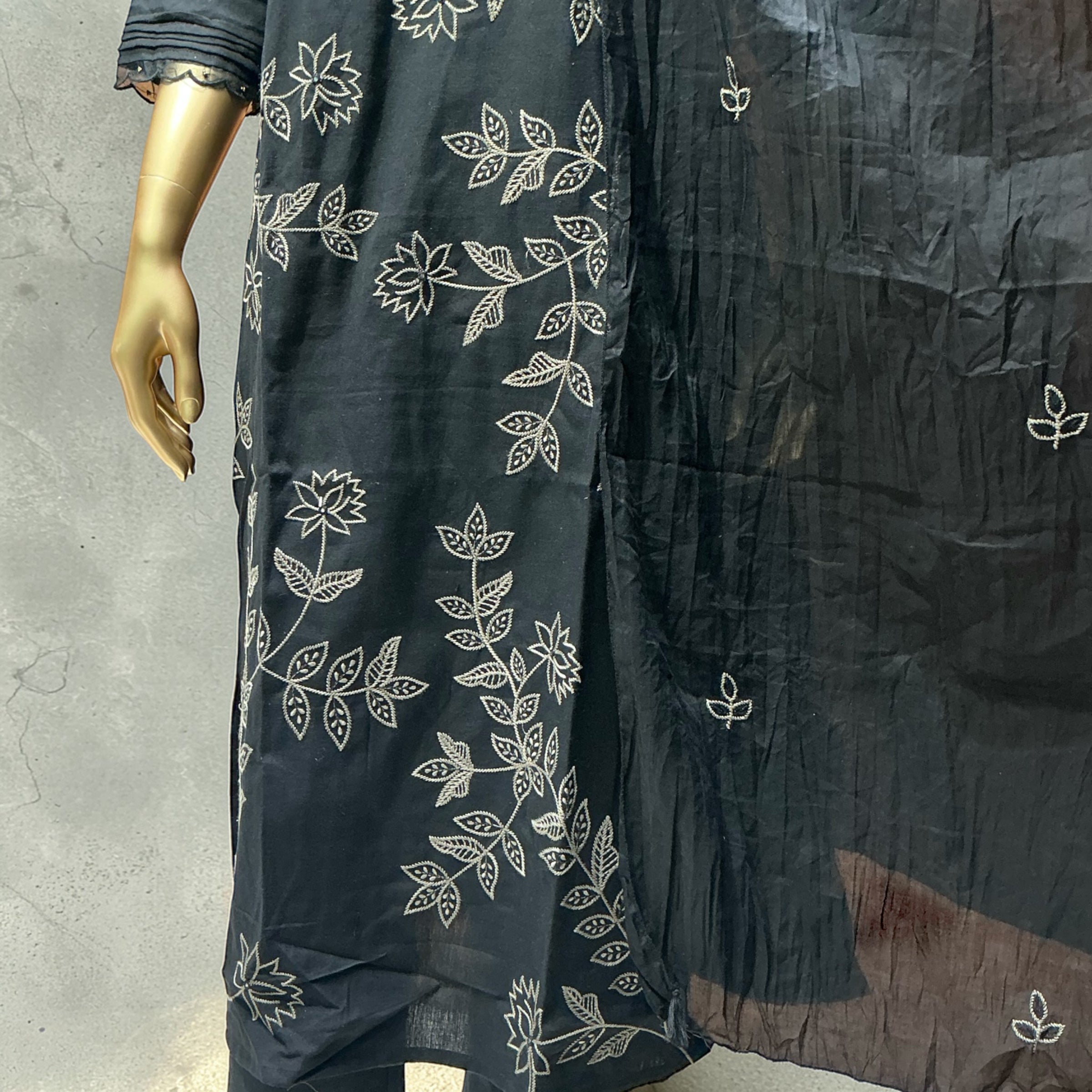COTTON LINEN KURTI SET