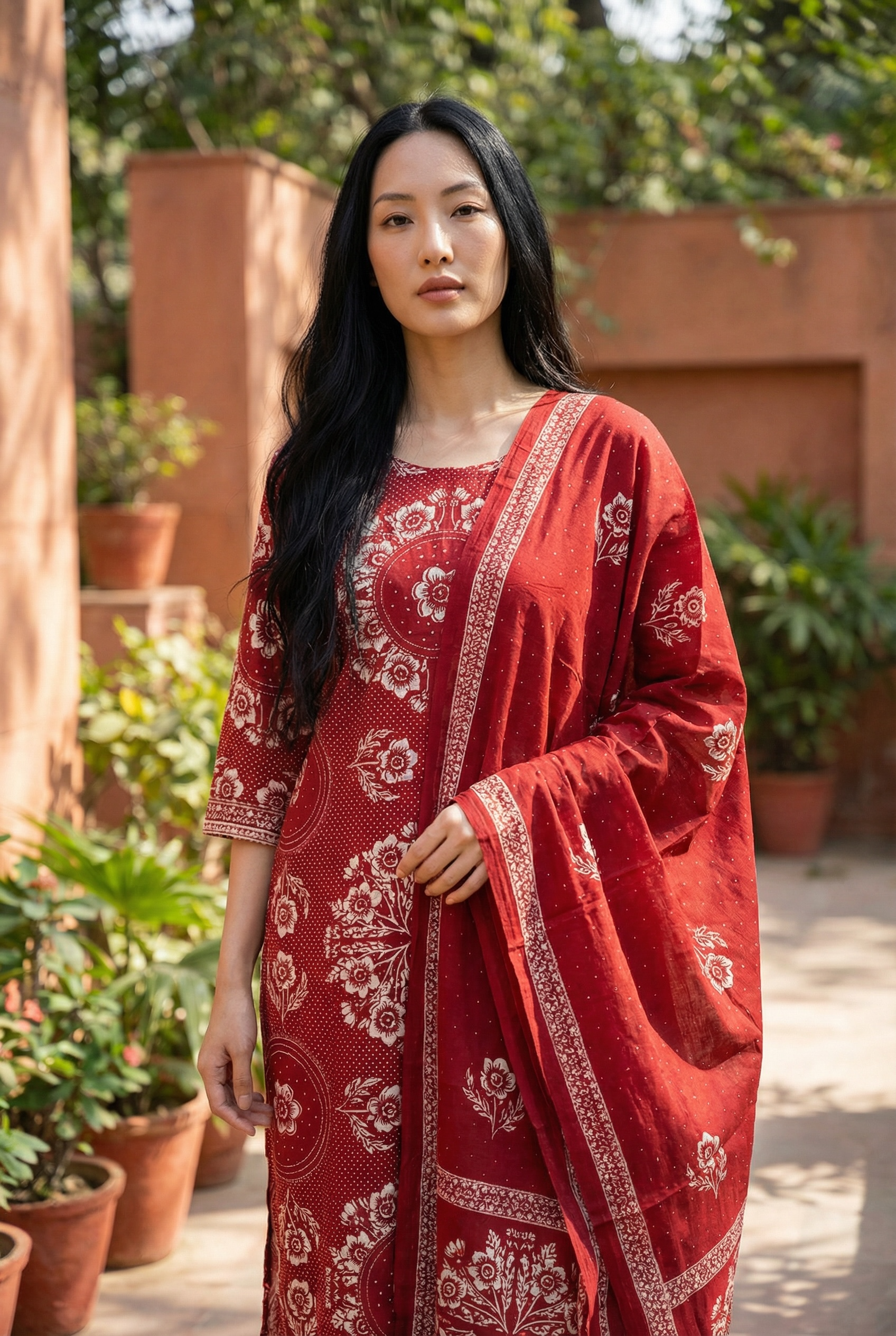 pure cotton kuurti set