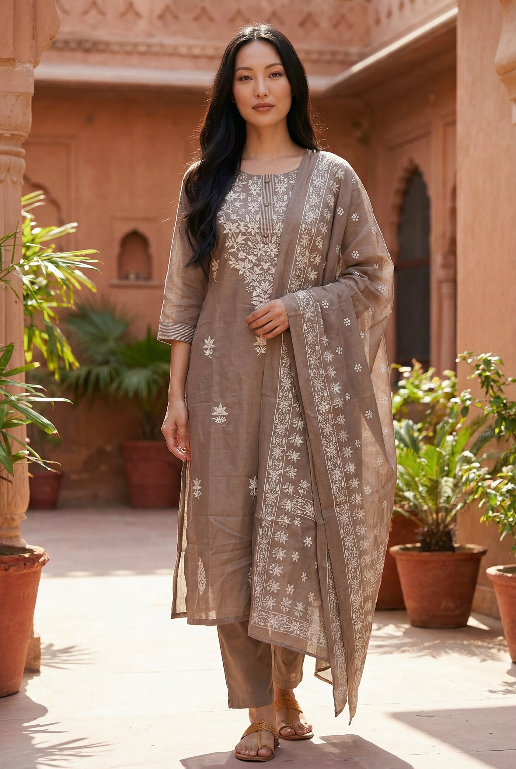MUL COTTON KURTI SET