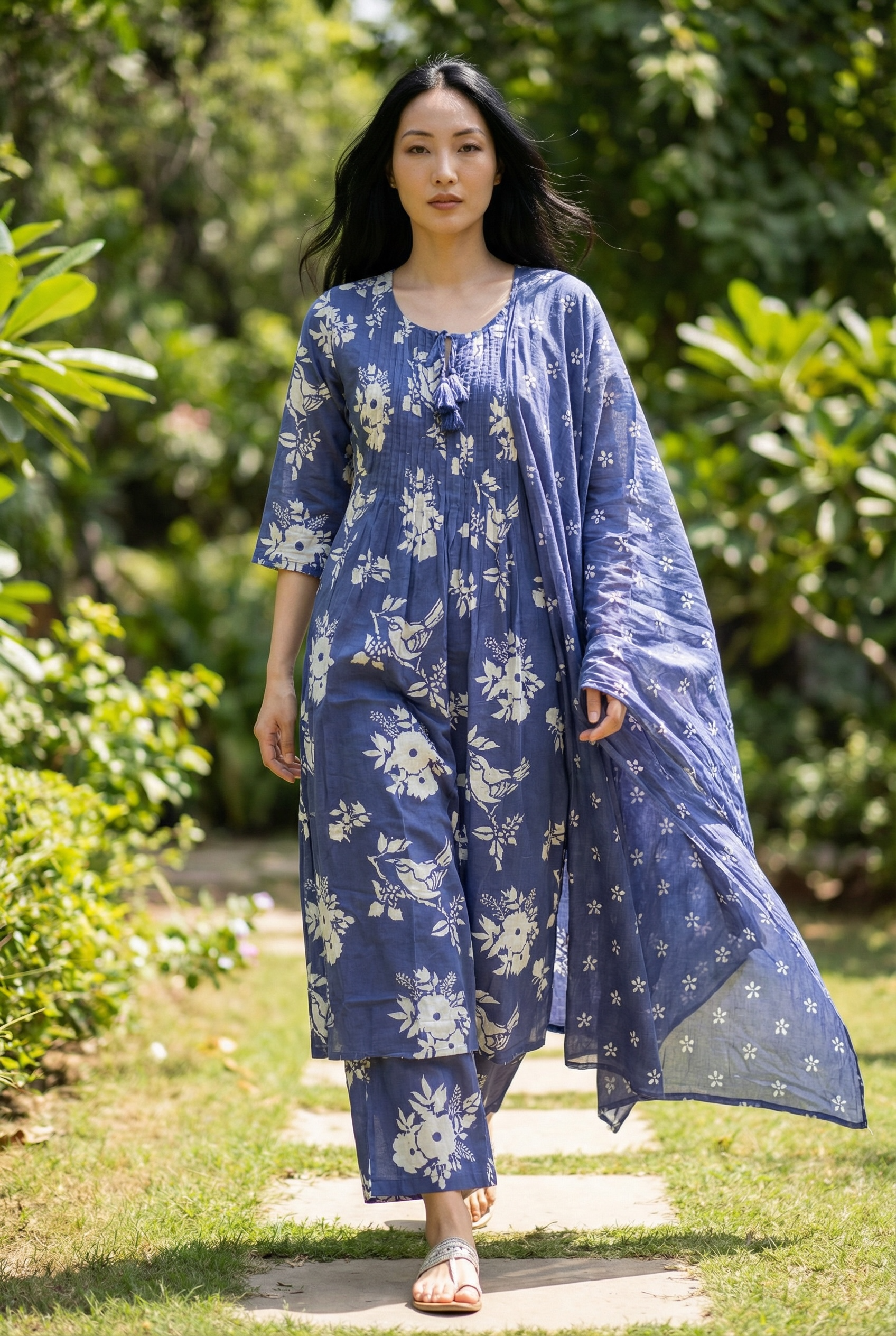 PURE COTTON KURTI SET