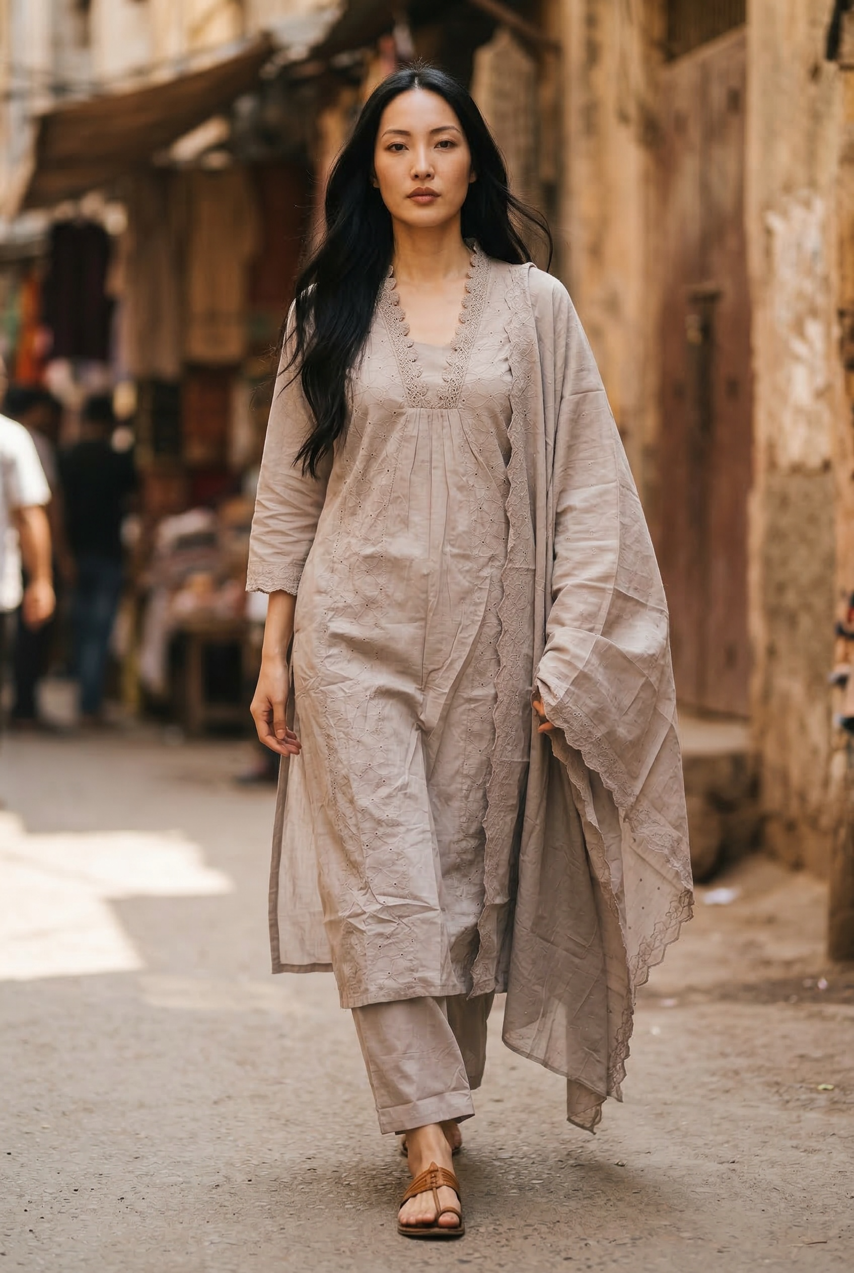 PURE COTTON KURTI SET