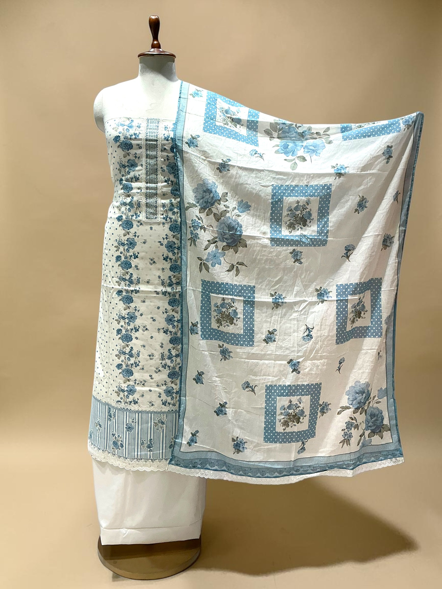 PURE COTTON PRINTED UNSTITCHED SUIT