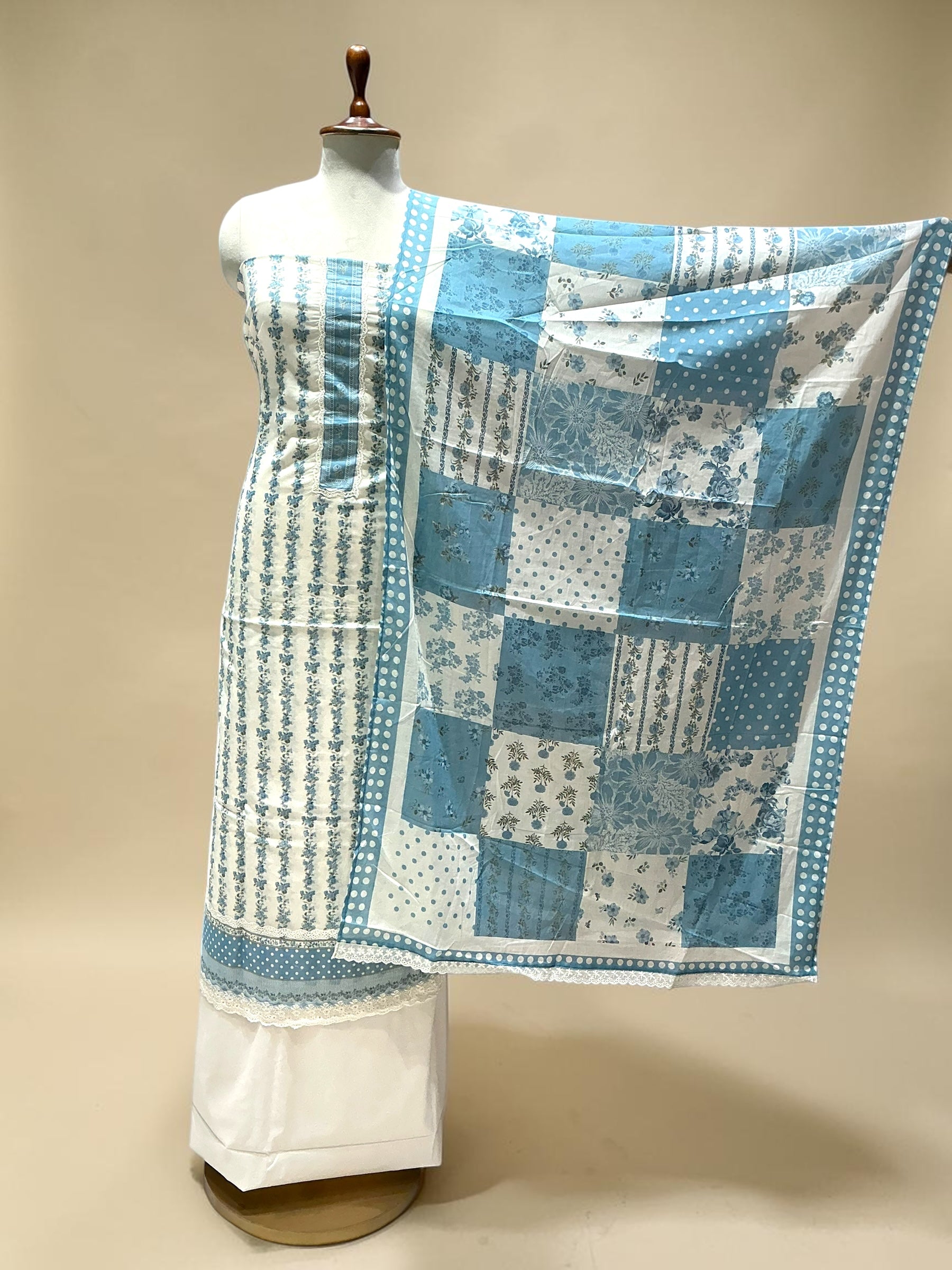 PURE COTTON PRINTED UNSTITCHED SUIT