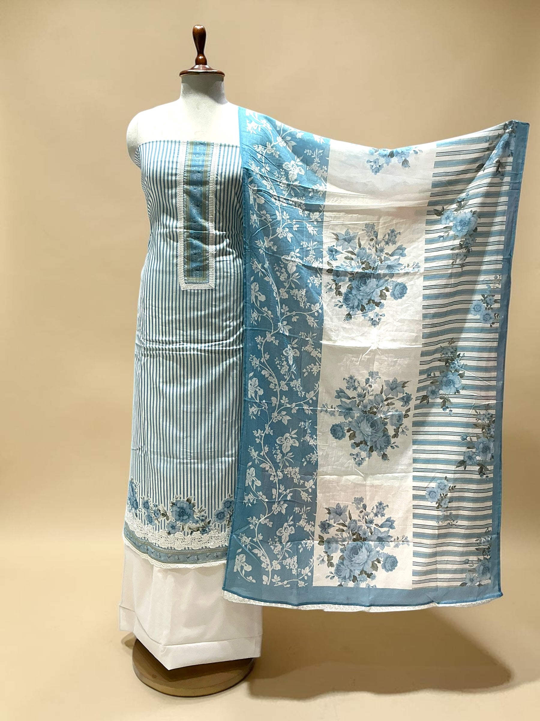 PURE COTTON PRINTED UNSTITCHED SUIT