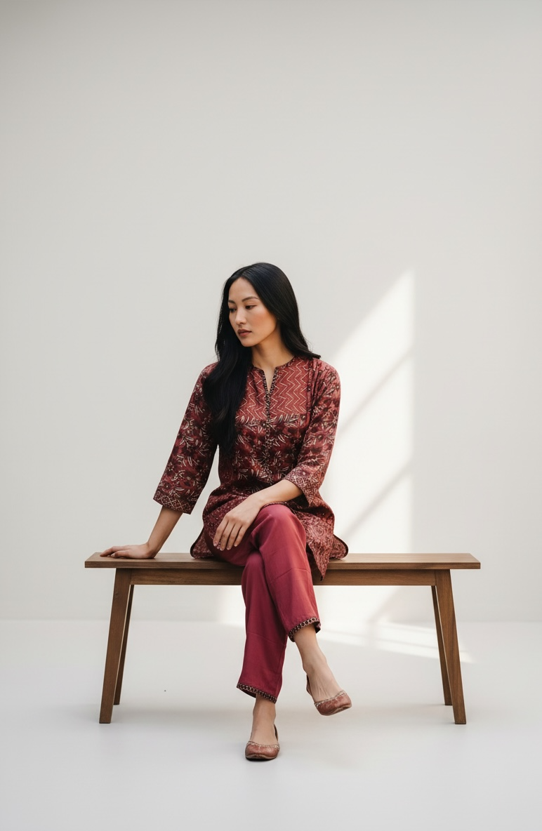 Cotton Silk Premium Co-Ord Set 