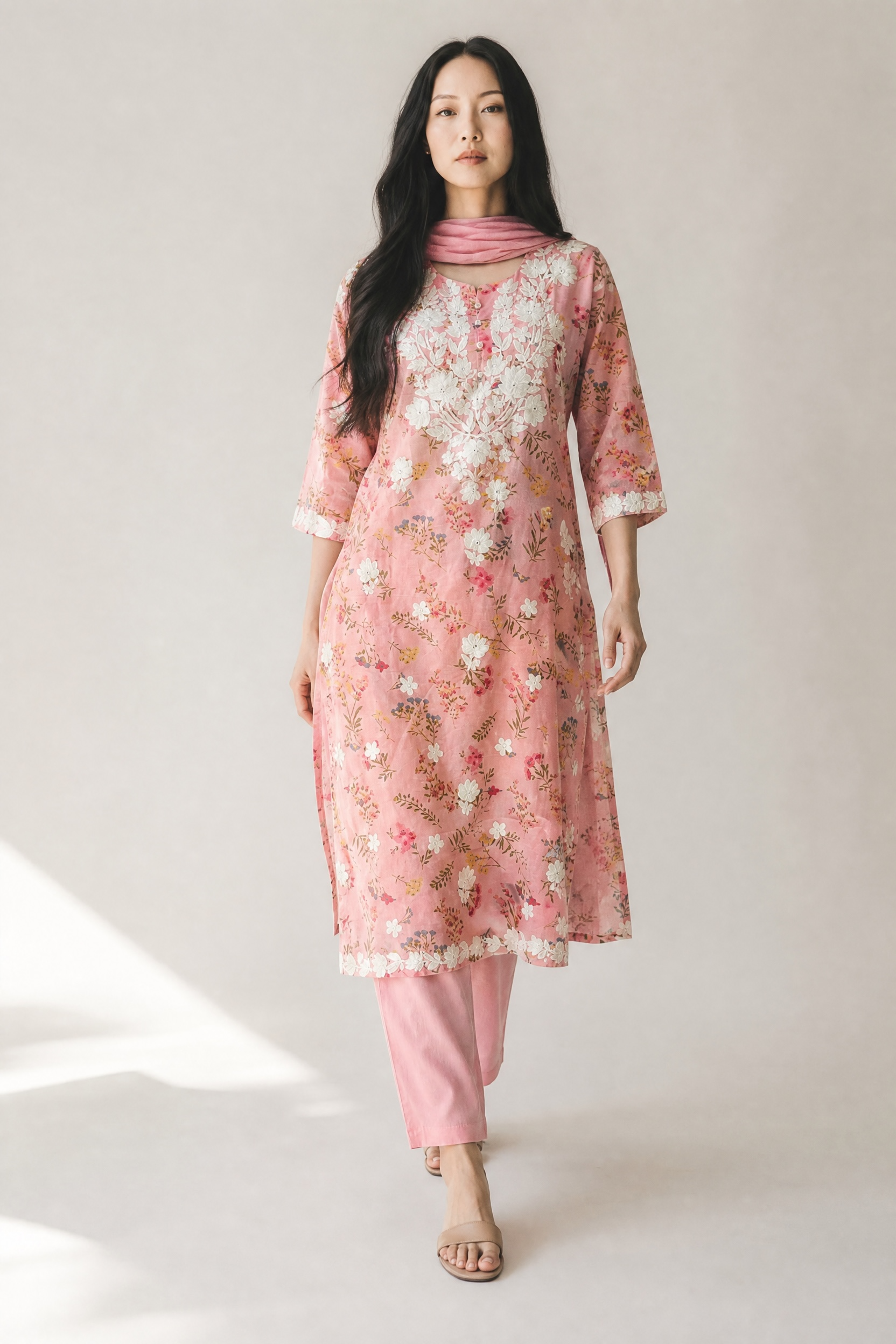 PURE MUL COTTON KURTI-SET