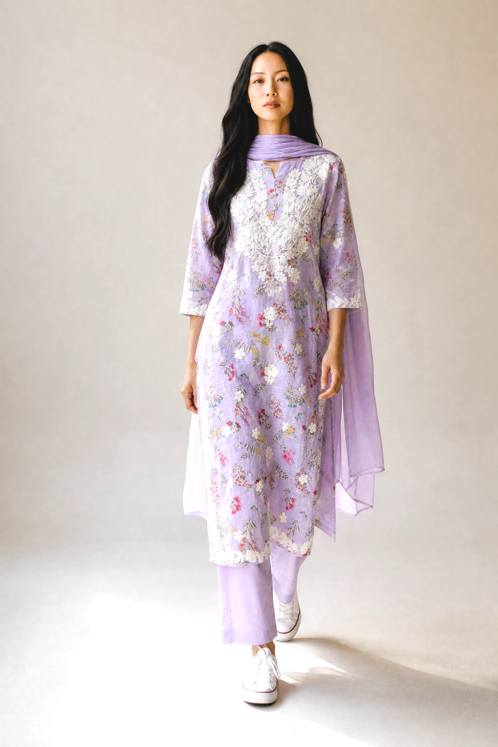 PURE MUL COTTON KURTI-SET