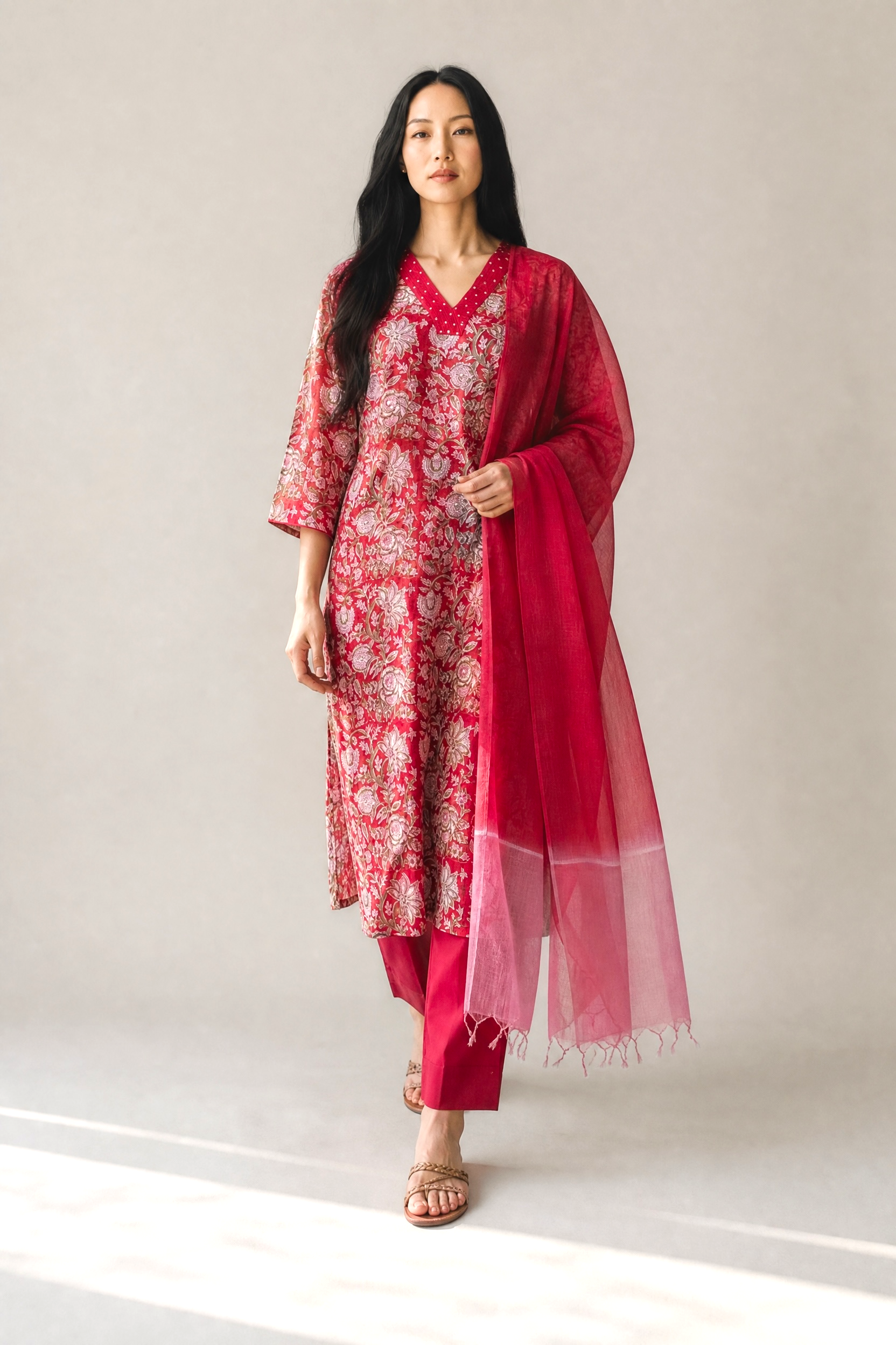 Kurti-Set - RED