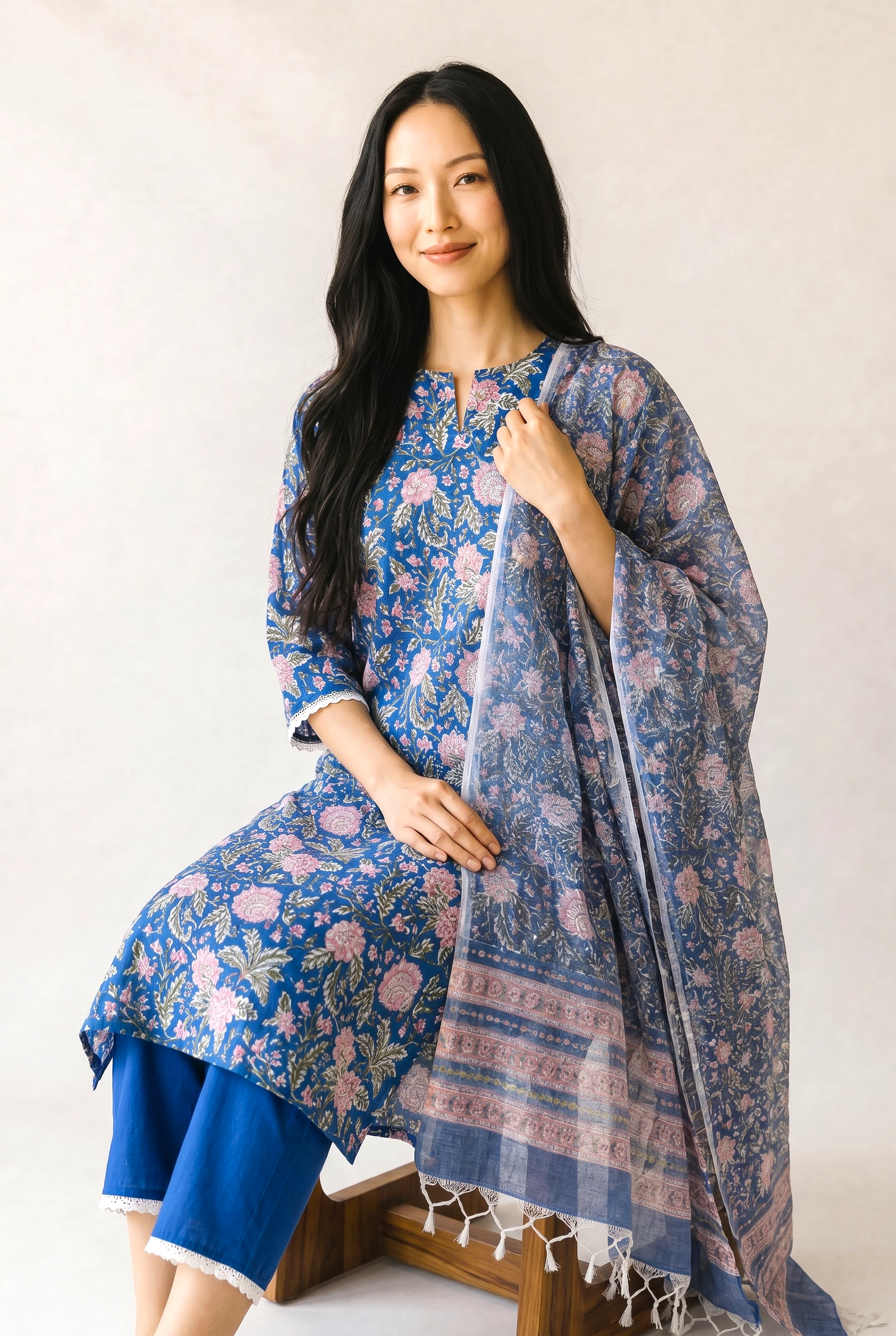 pure cotton Kurti-Set