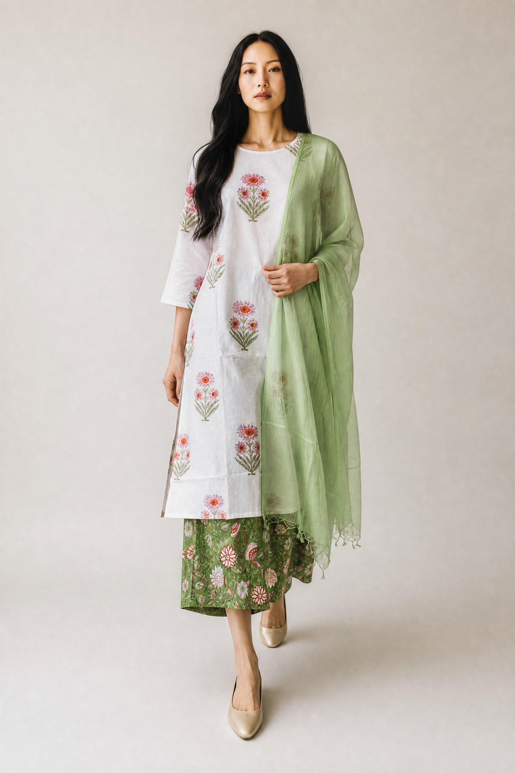 Kurti-Set - Green.