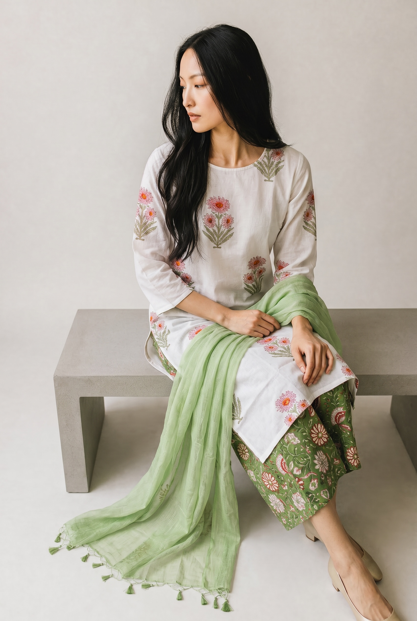 pure cotton Kurti-Set