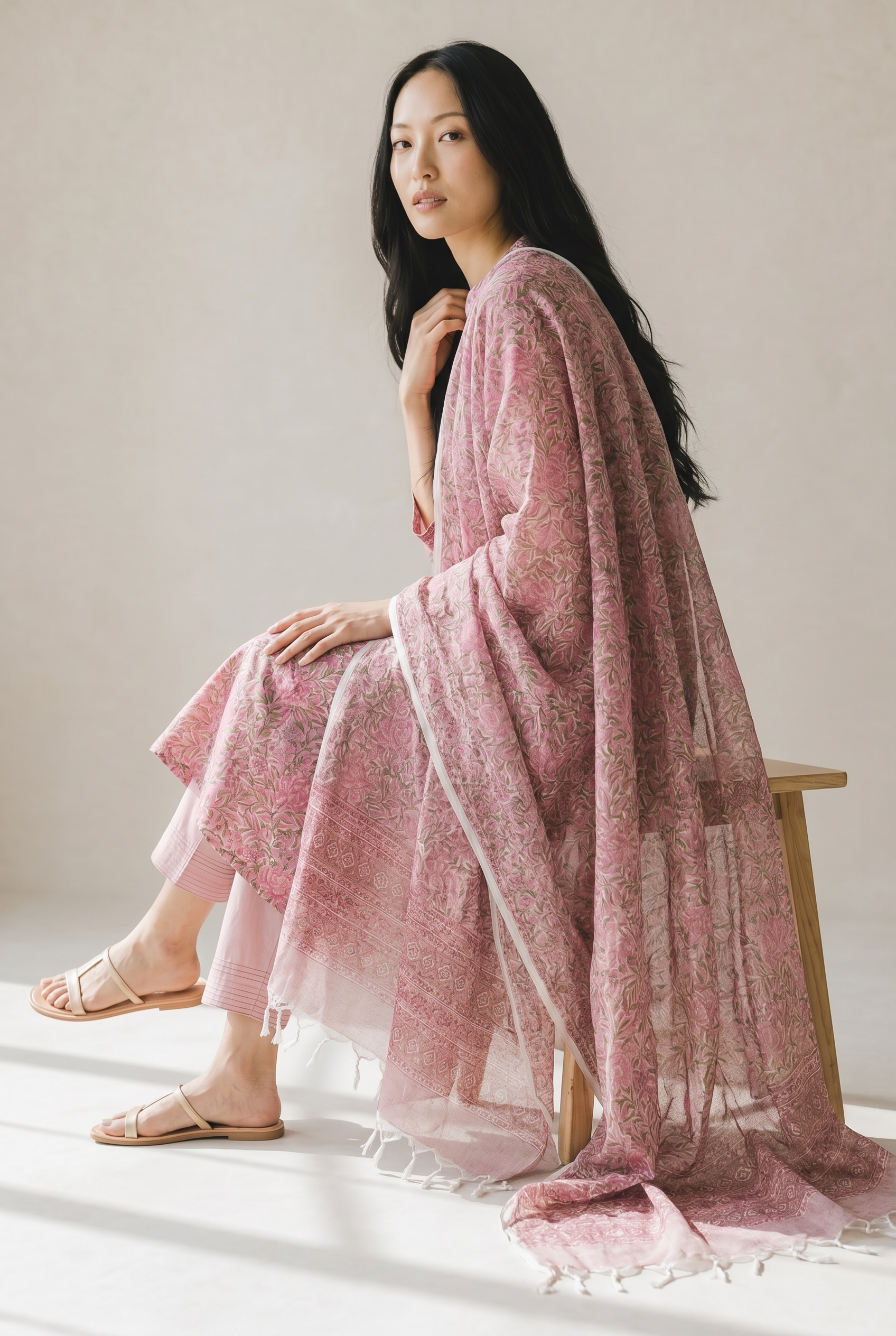 pure cotton Kurti-Set
