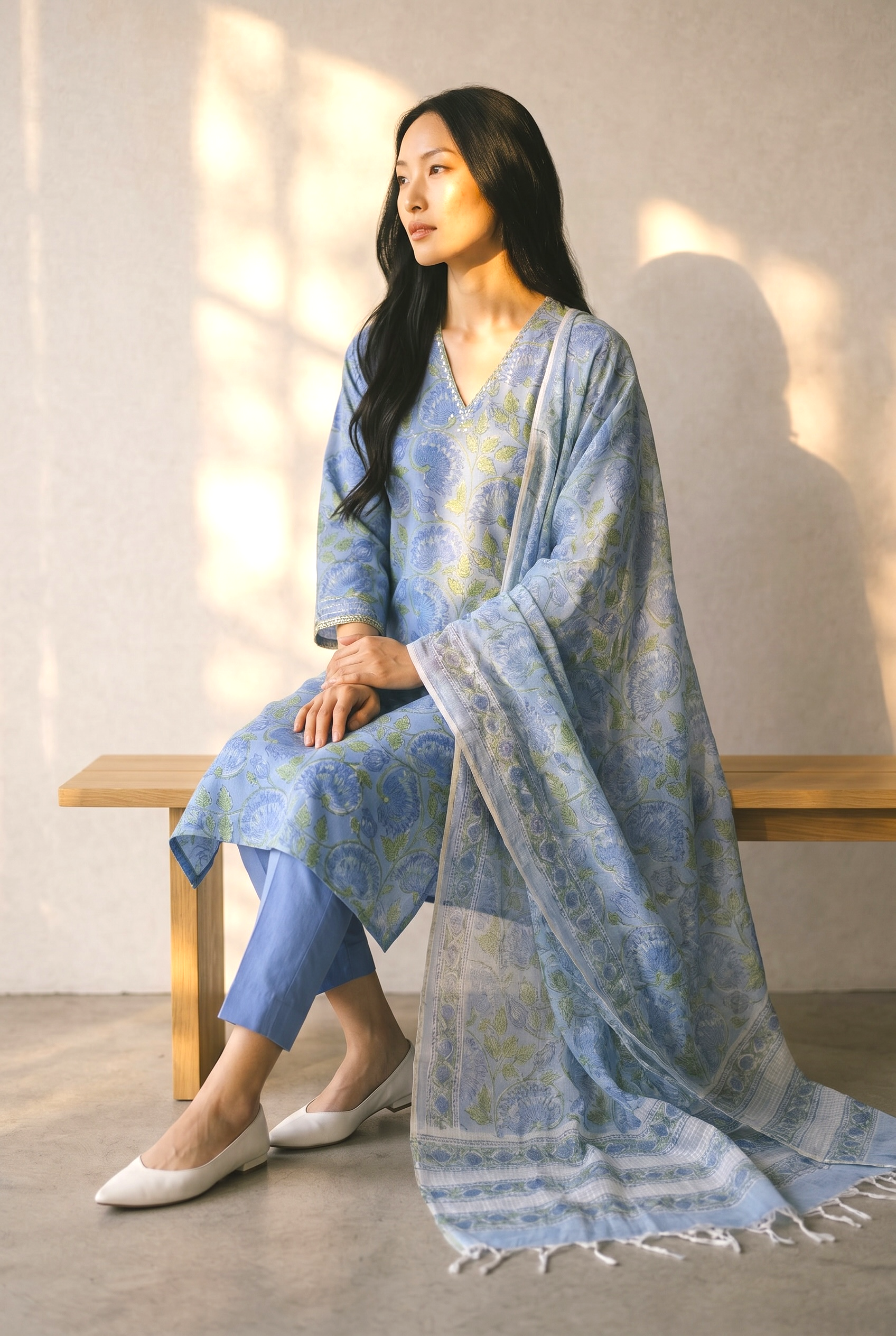 pure cotton Kurti-Set