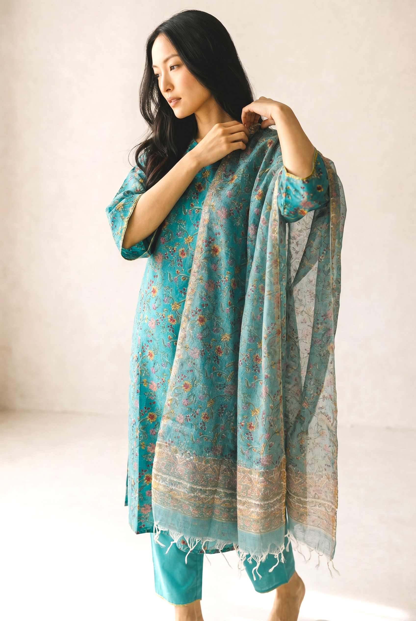 pure cotton Kurti-Set