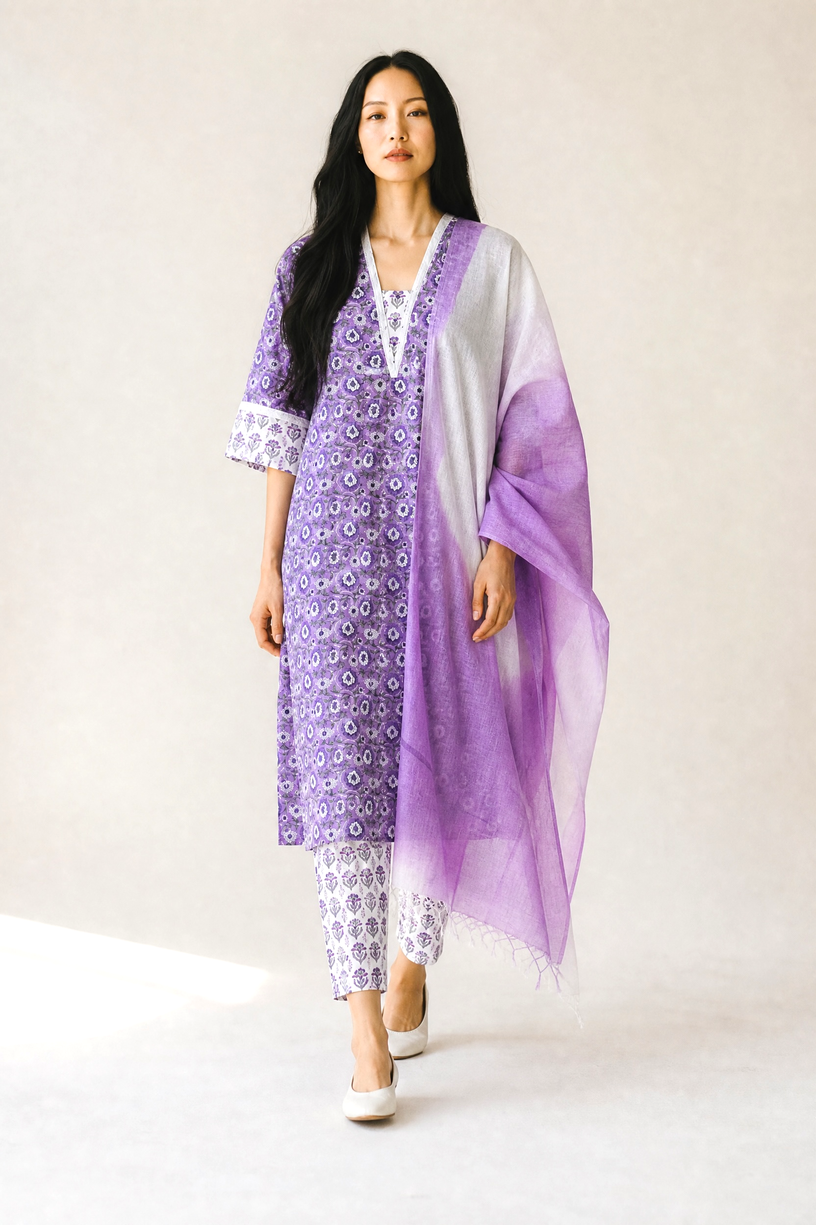 Kurti-Set - PURPLE