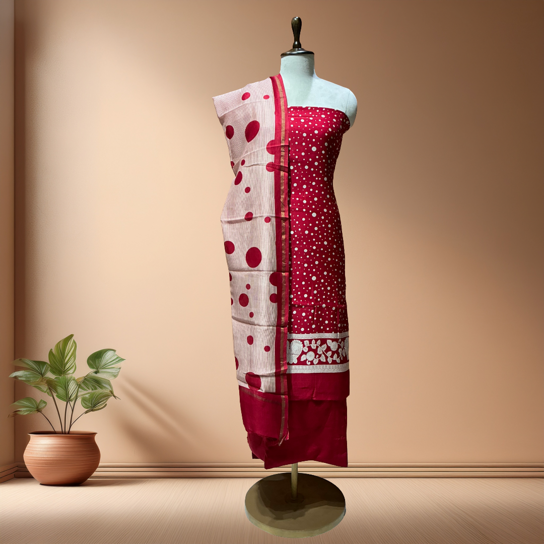 Maheshwari Silk Suit