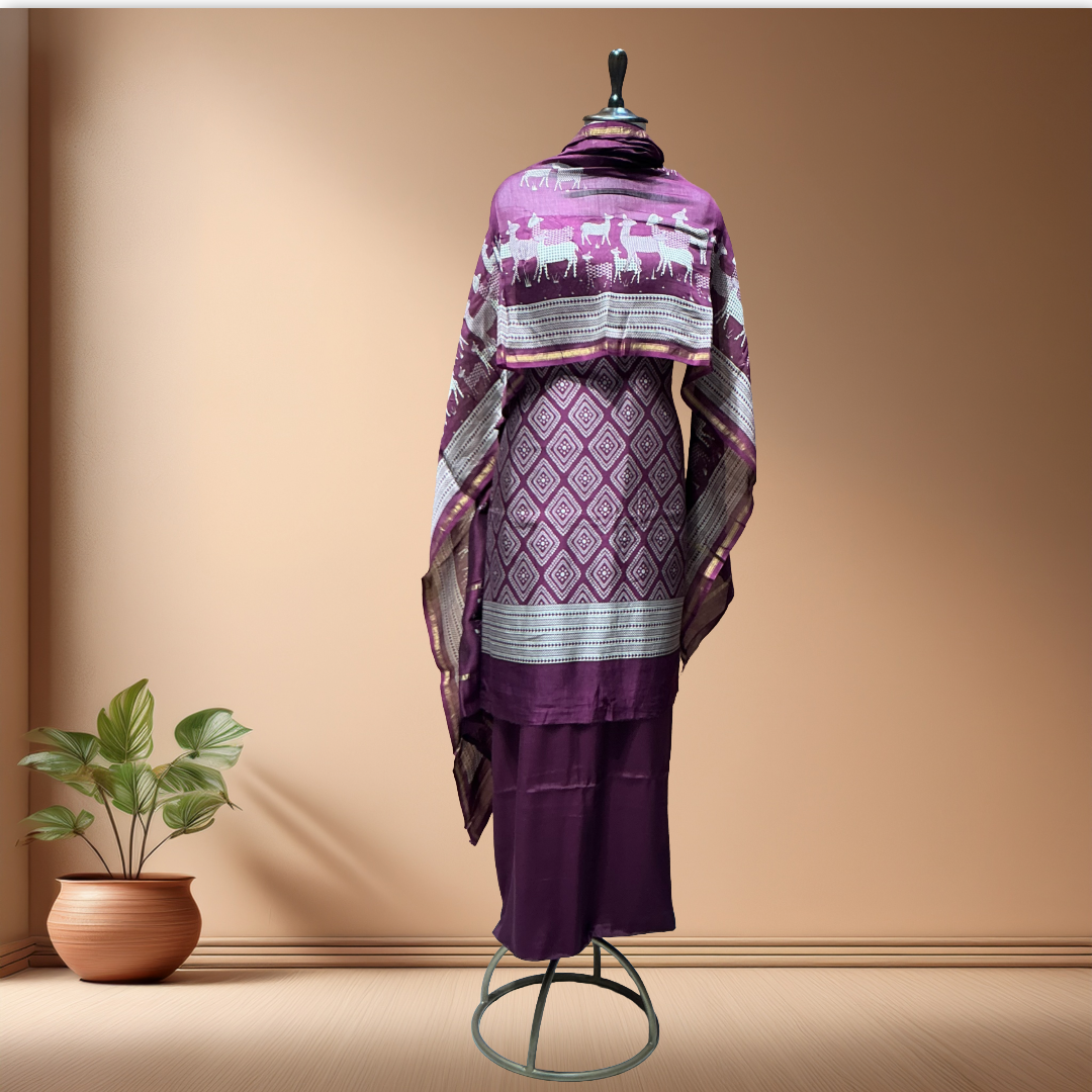 Maheshwari Silk Suit