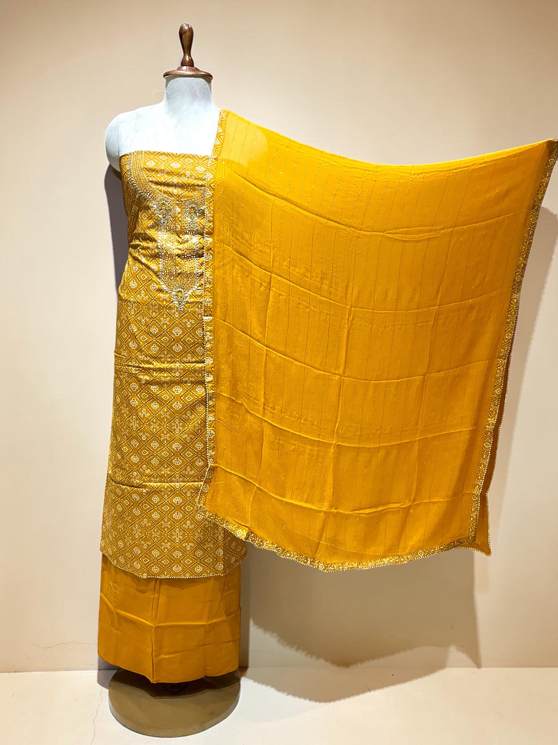 Unstitch Suit - Mustardd